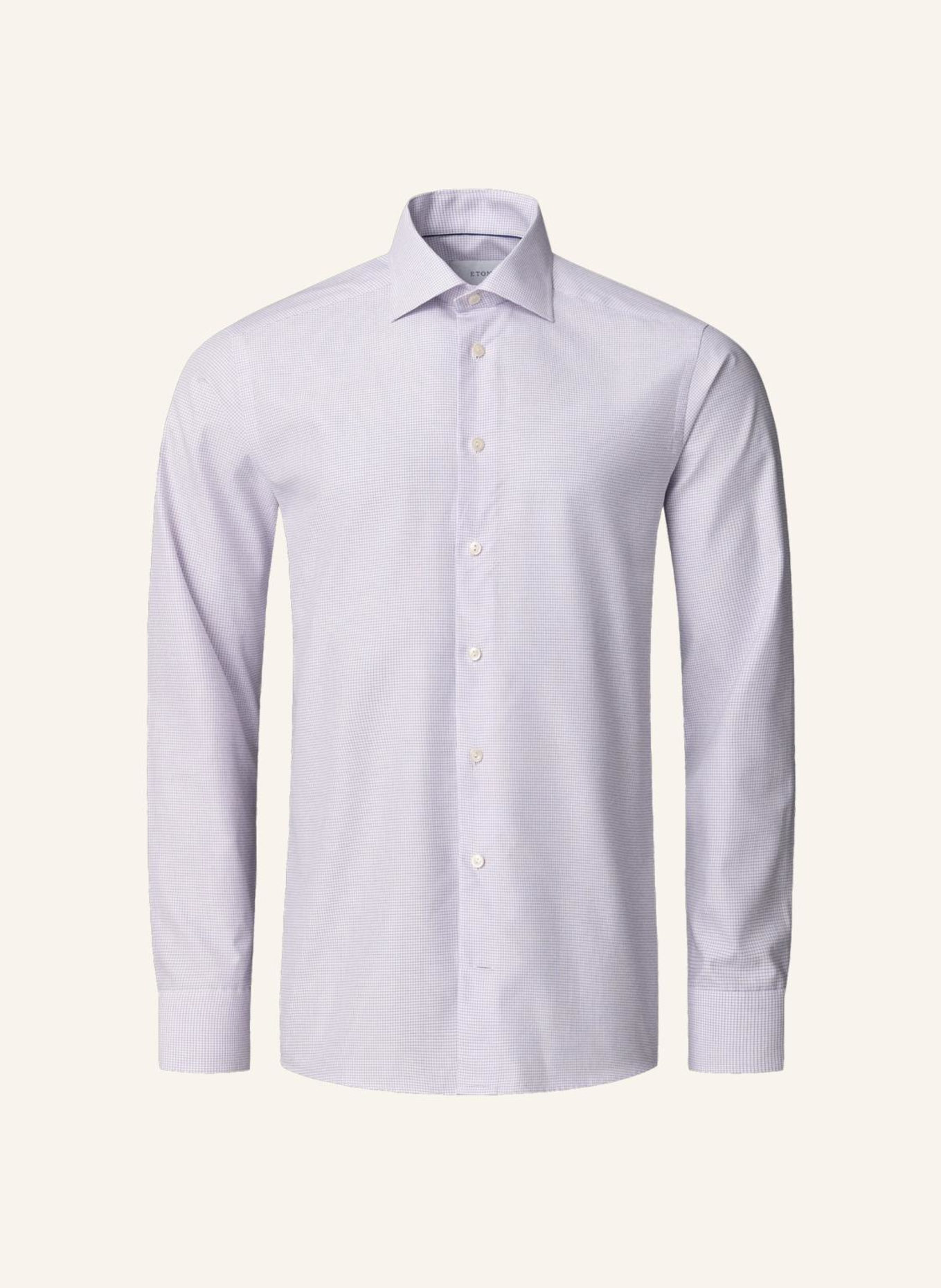 ETON Kariert Signature Twill-Hemd Contemporary Fit: LILA