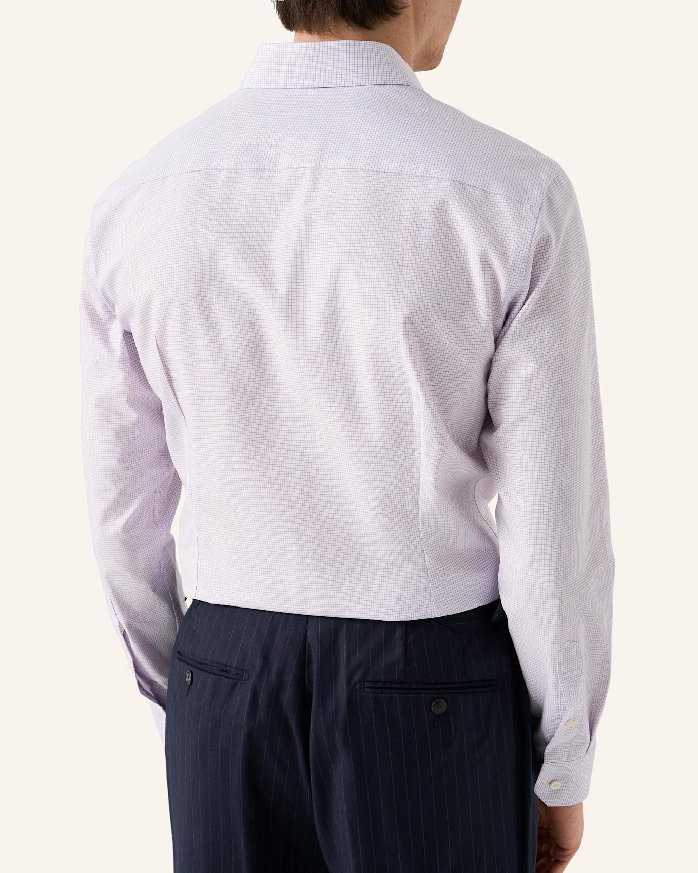 ETON Kariert Signature Twill-Hemd Slim Fit: LILA