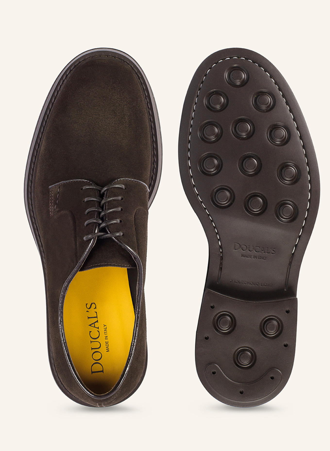 DOUCAL'S Schnürschuhe BRUGE XL: BRAUN