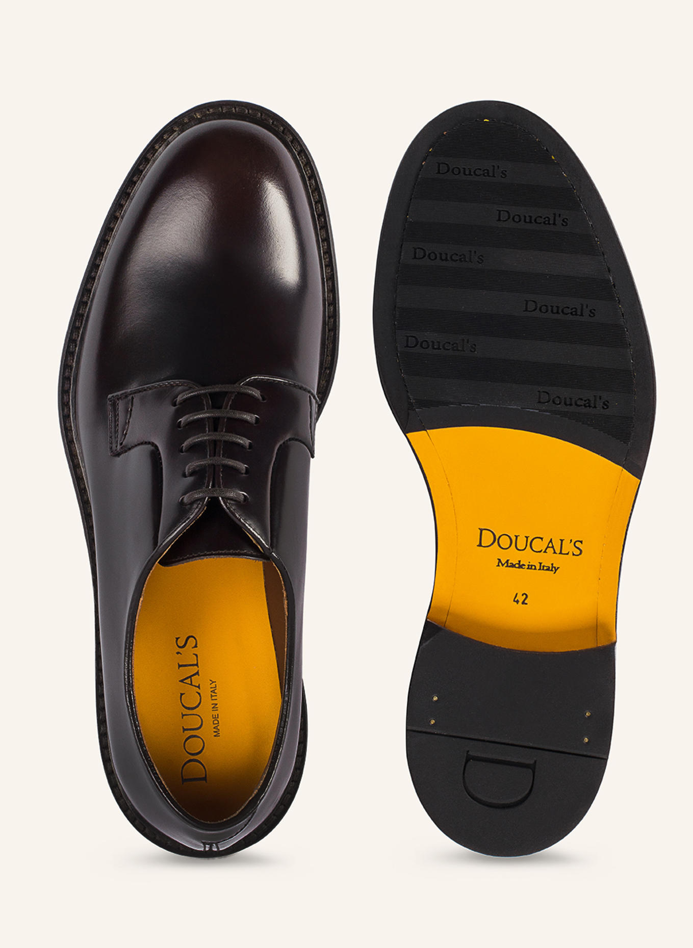 DOUCAL'S Schnürschuhe SIENA: BRAUN
