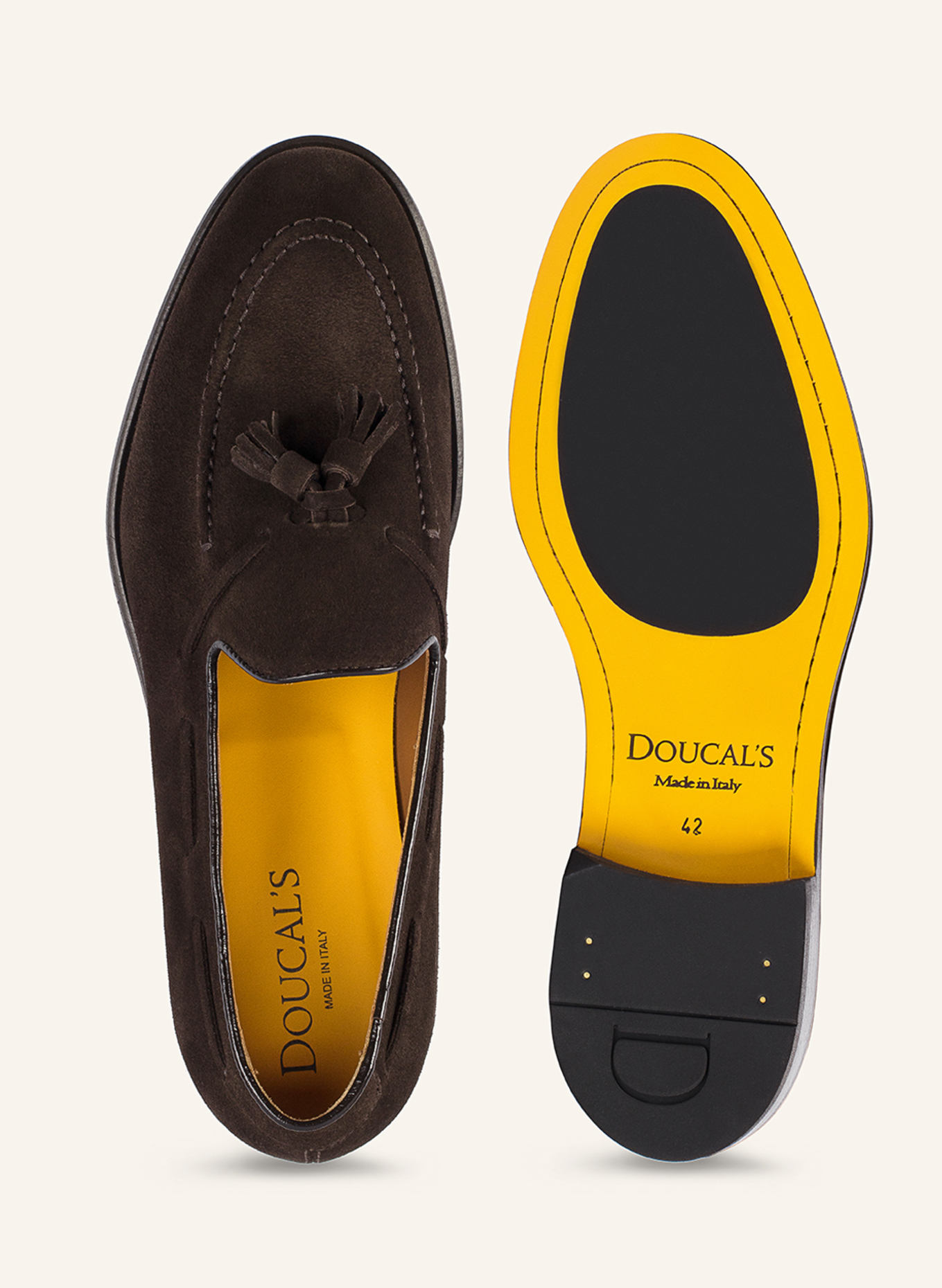 DOUCAL'S Mokassins ORVIETO: BRAUN
