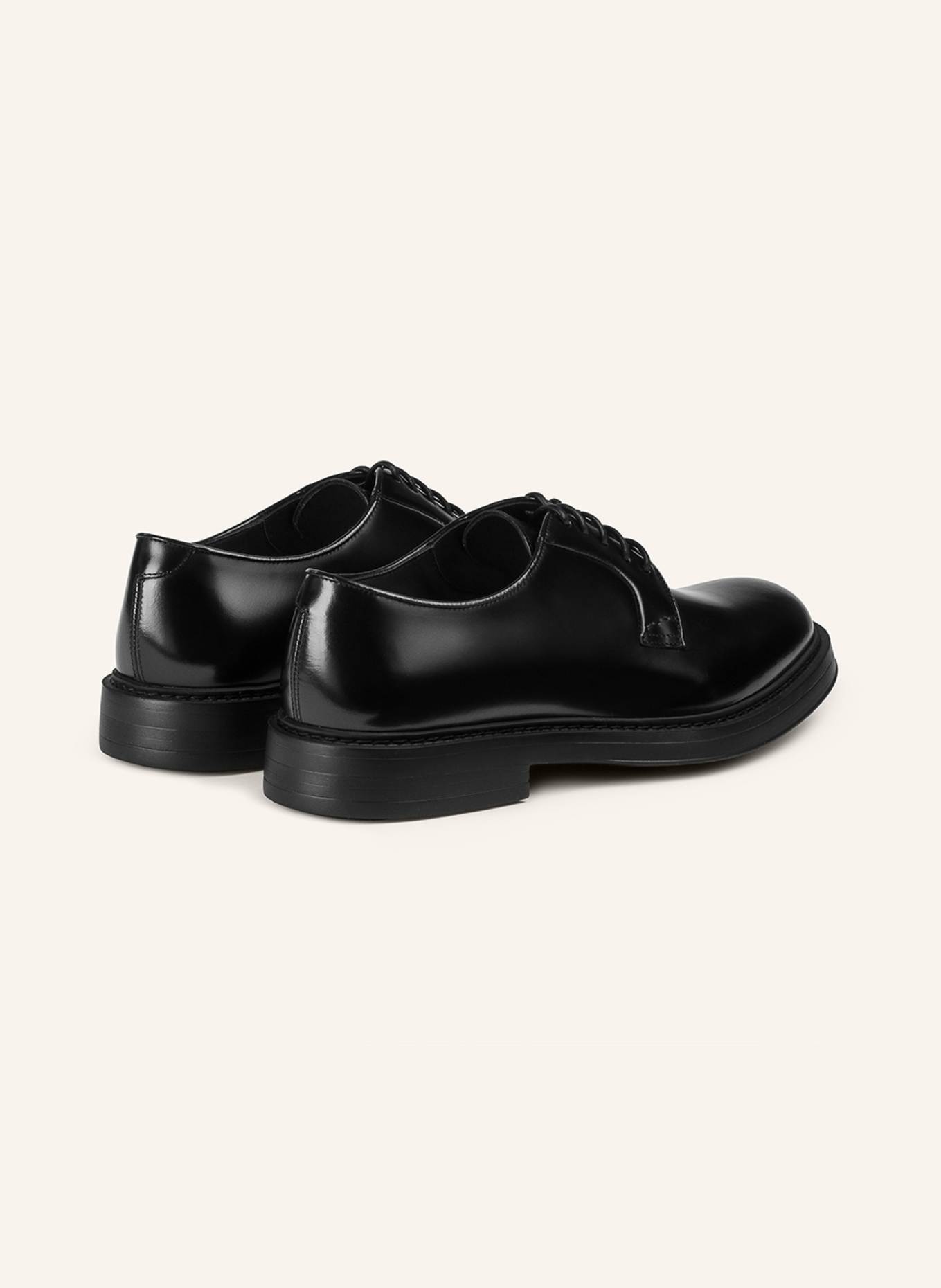 DOUCAL'S Schnürschuhe BRUGE XL: SCHWARZ