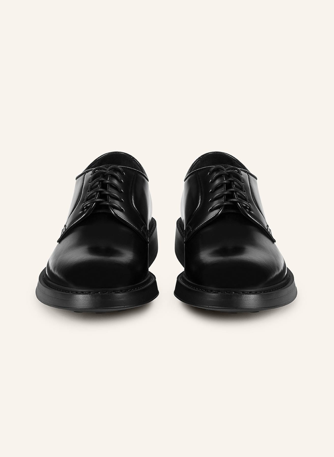 DOUCAL'S Schnürschuhe BRUGE XL: SCHWARZ