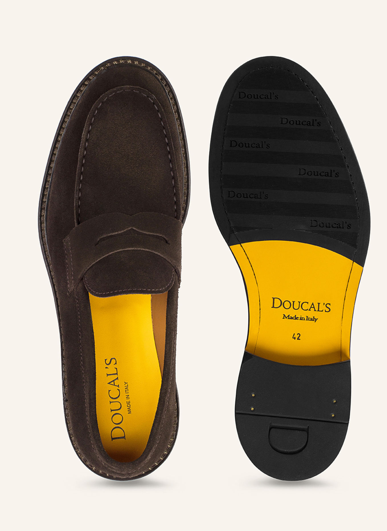 DOUCAL'S Mokassins SIENA: BRAUN
