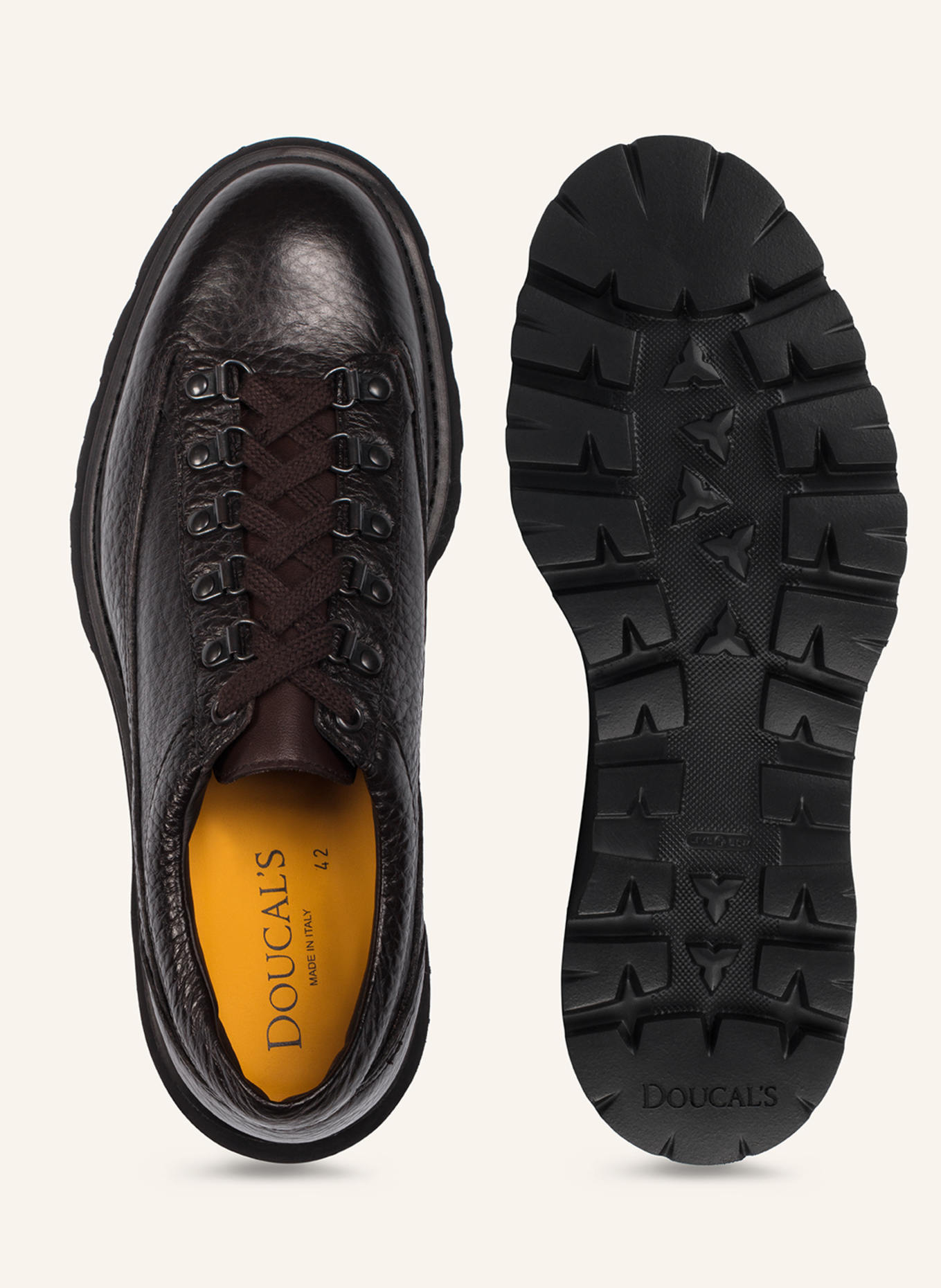 DOUCAL'S Schnürschuhe GOTEBORG: BRAUN