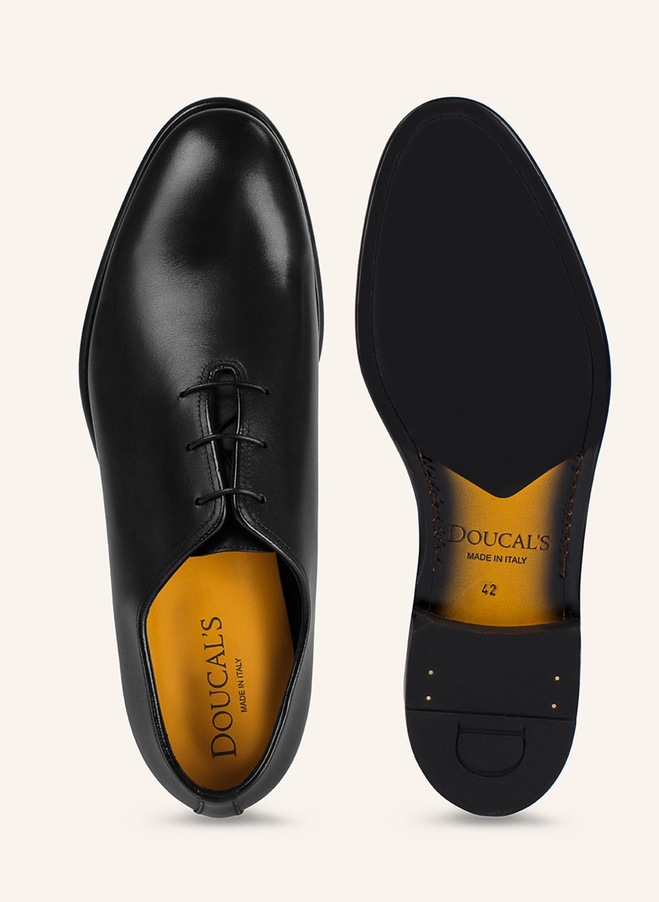 DOUCAL'S Schnürschuhe FRED: SCHWARZ