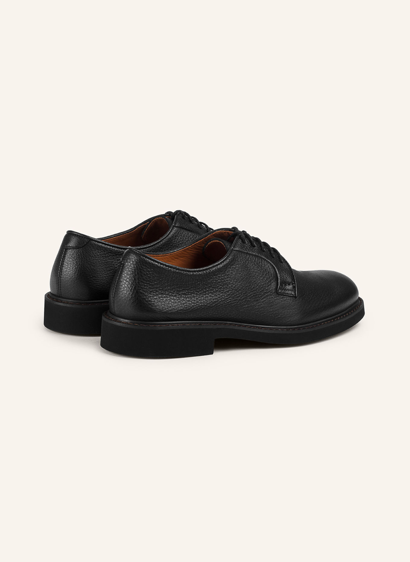 DOUCAL'S Schnürschuhe ROBERT: SCHWARZ