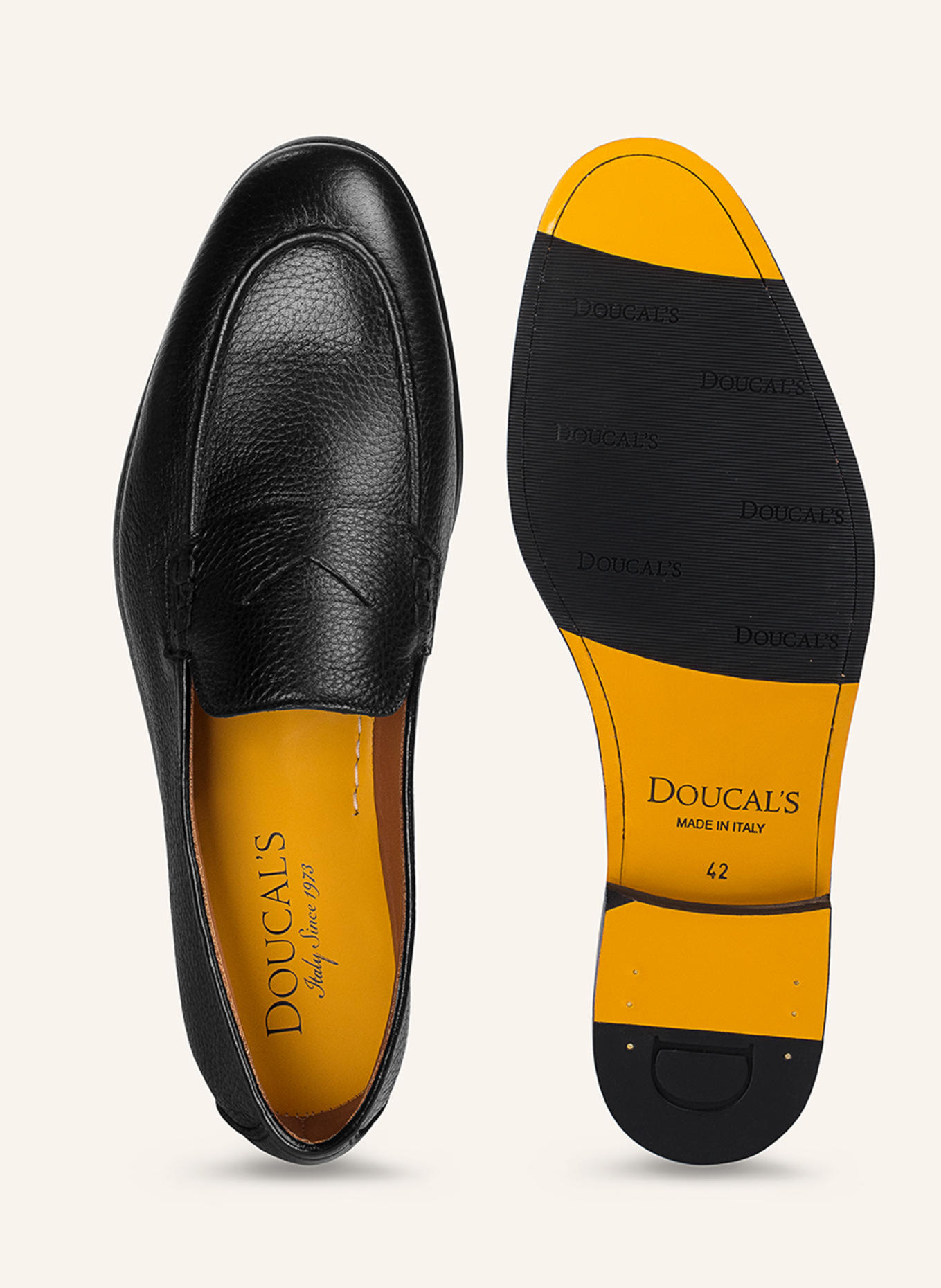 DOUCAL'S Mokassins PANAREA: SCHWARZ