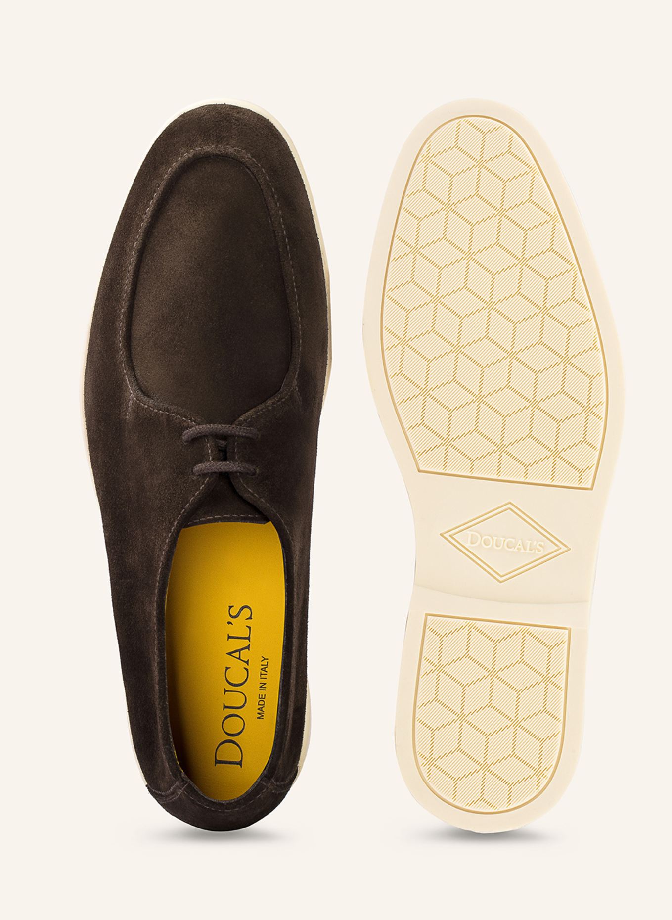 DOUCAL'S Schnürschuhe NEWMAN: BRAUN