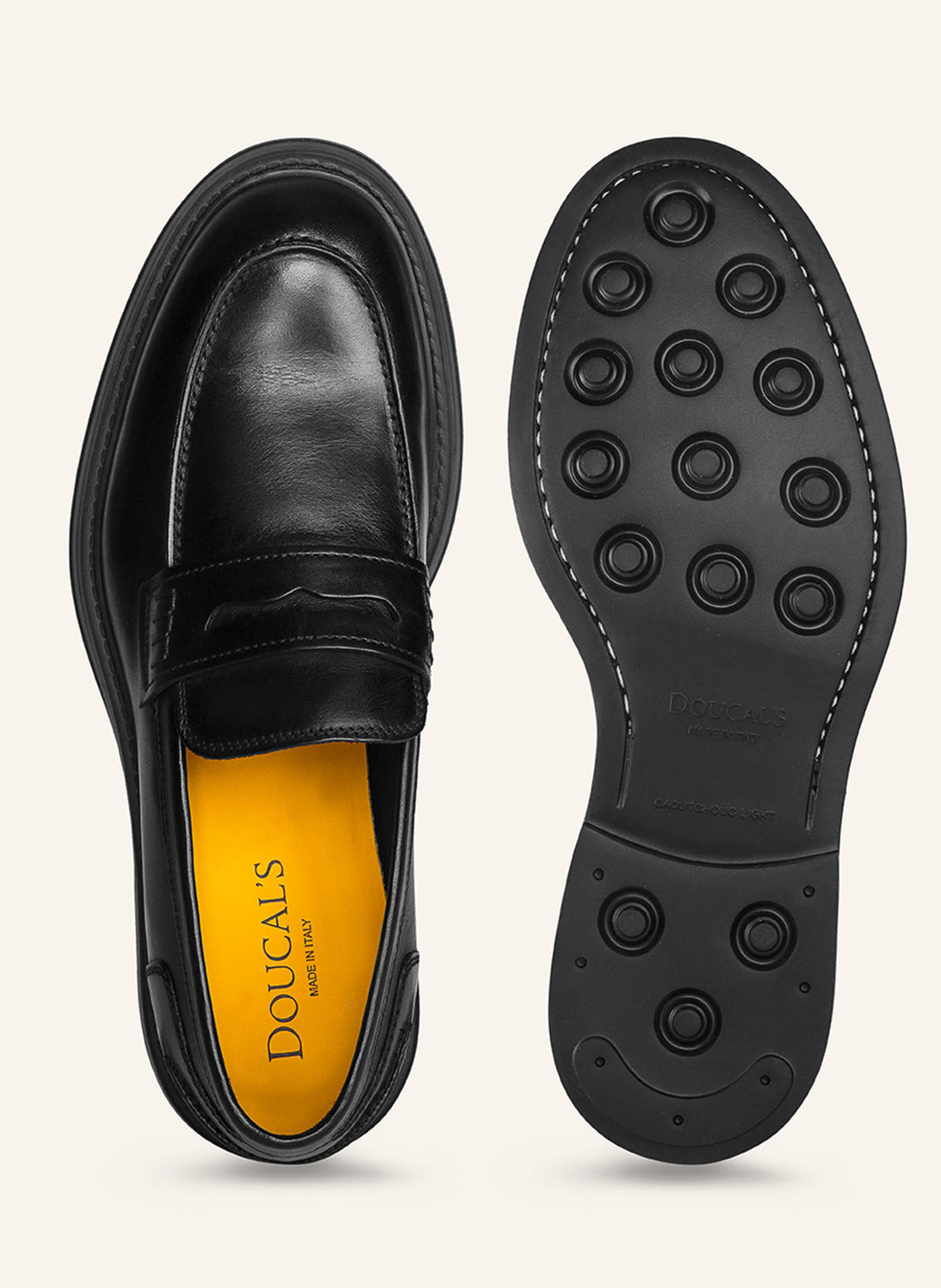 DOUCAL'S Mokassins BRUGE XL: SCHWARZ