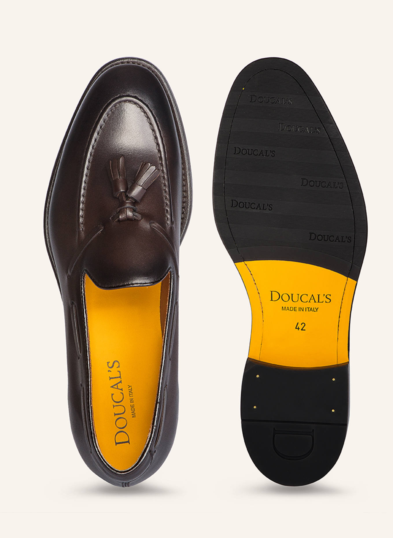 DOUCAL'S Mokassins ORVIETO: BRAUN
