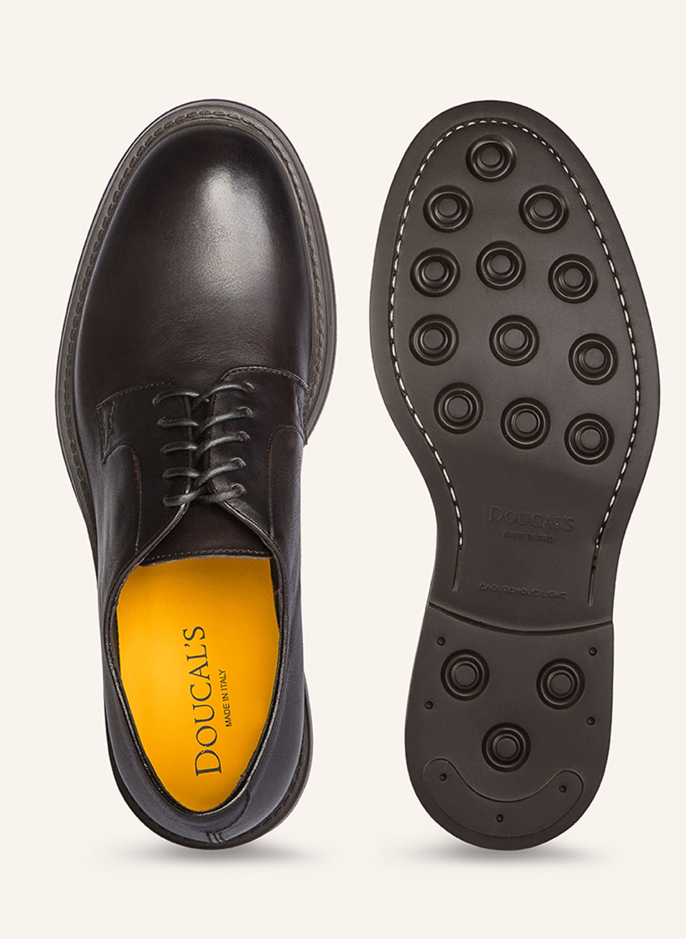 DOUCAL'S Schnürschuhe BRUGE XL: BRAUN