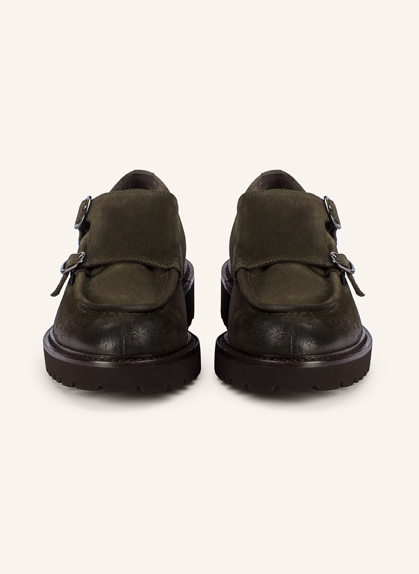 DOUCAL'S Schnürschuhe PHILADELPHIA: GRÜN / DUNKELGRÜN