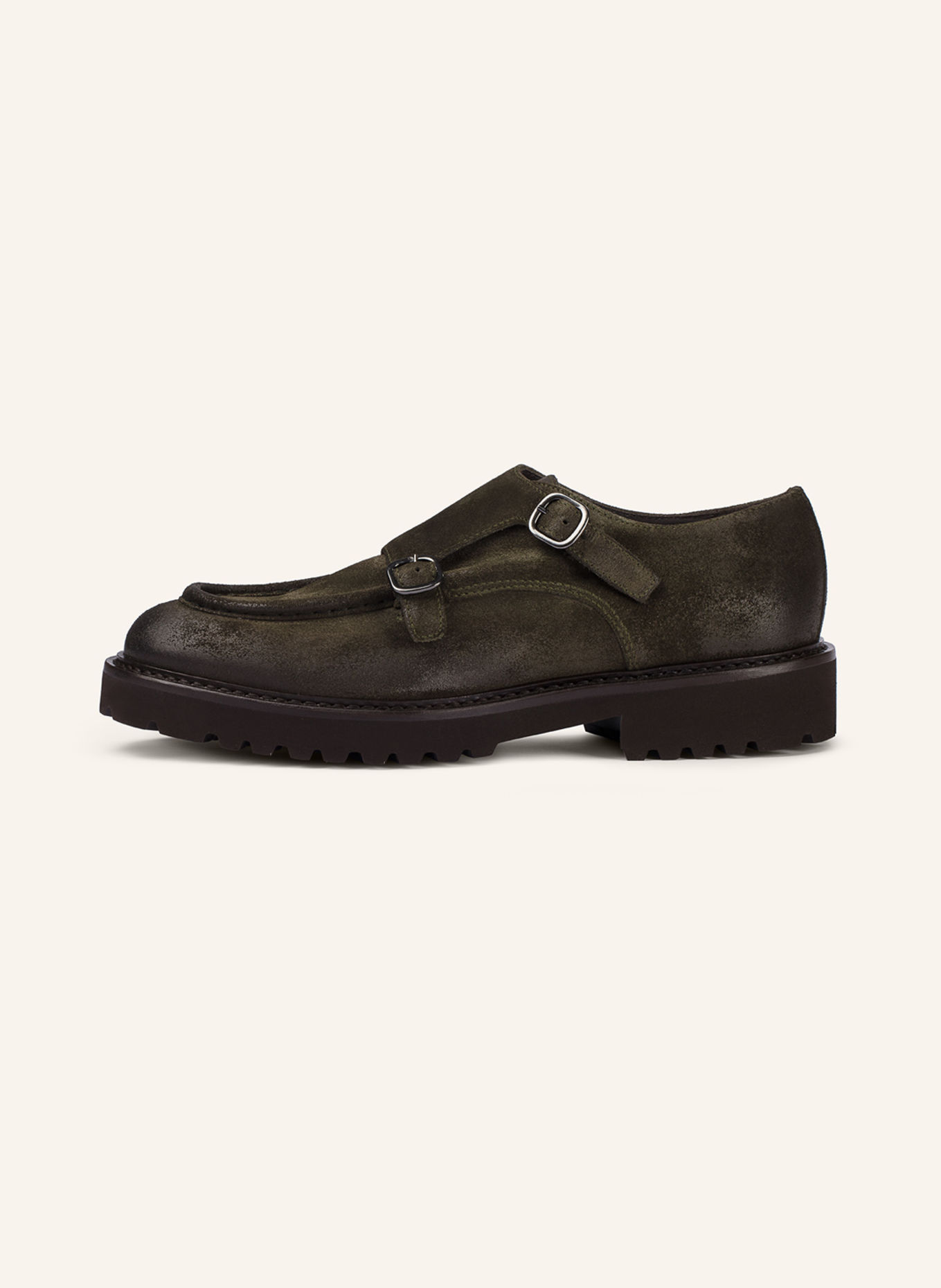 DOUCAL'S Schnürschuhe PHILADELPHIA: GRÜN / DUNKELGRÜN