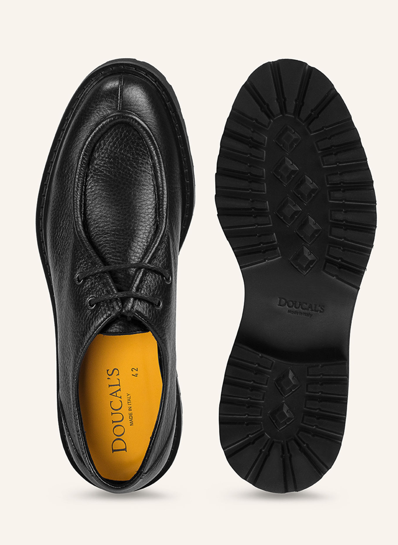 DOUCAL'S Schnürschuhe PHILADELPHIA: SCHWARZ