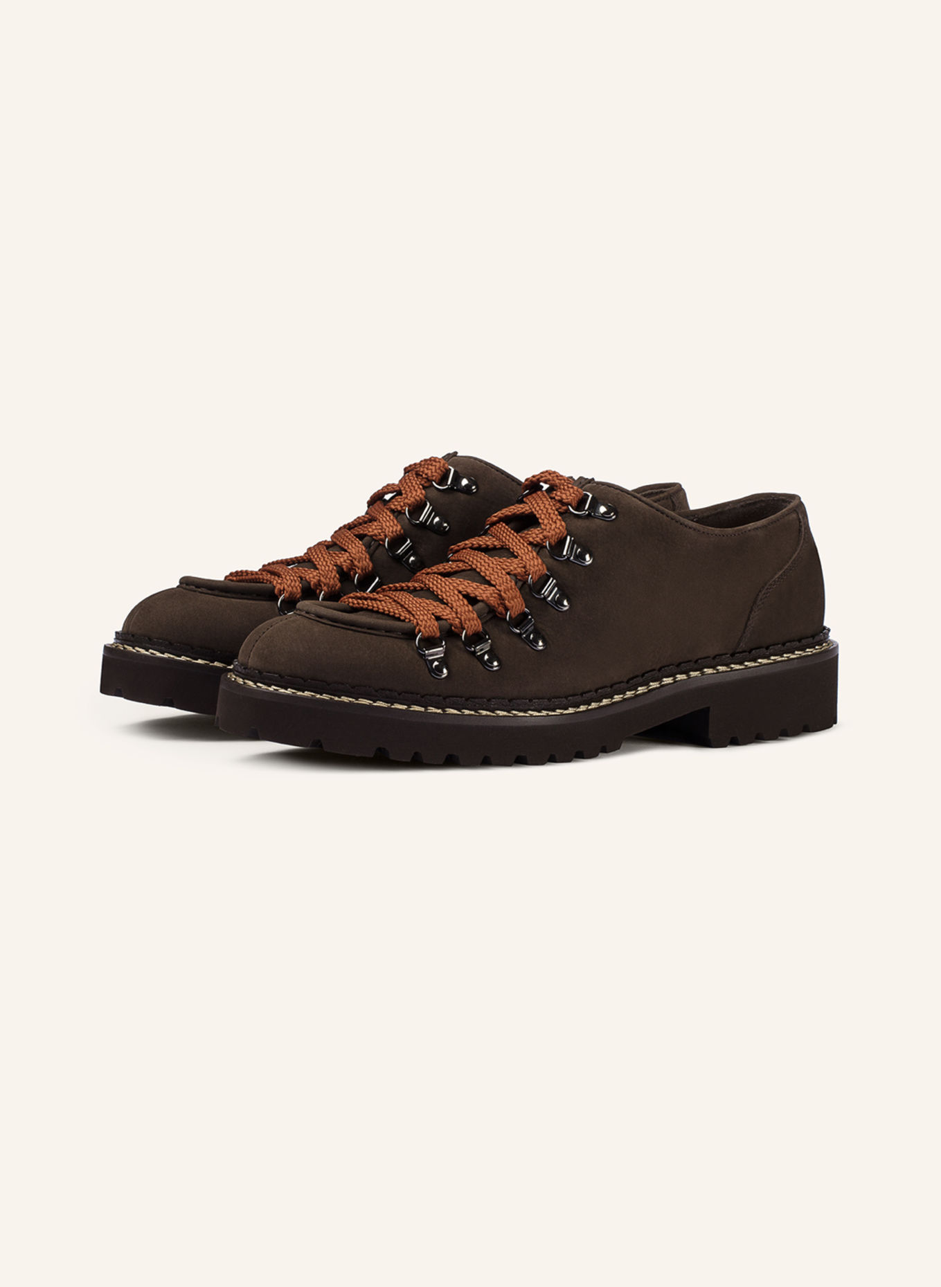 DOUCAL'S Schnürschuhe PHILADELPHIA: BRAUN / DUNKELBRAUN