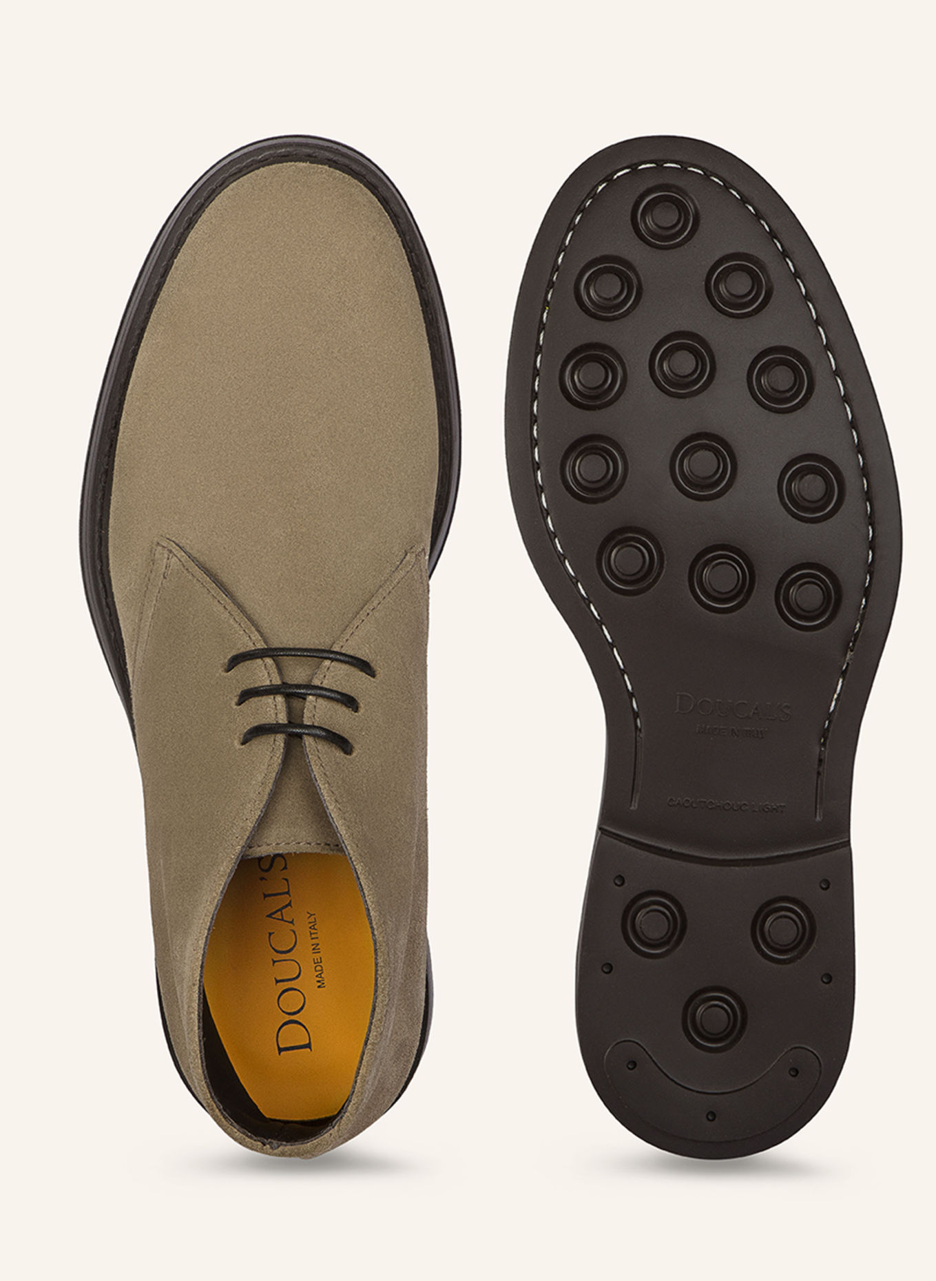 DOUCAL'S Stiefeletten BRUGE XL: BRAUN / HELLBRAUN