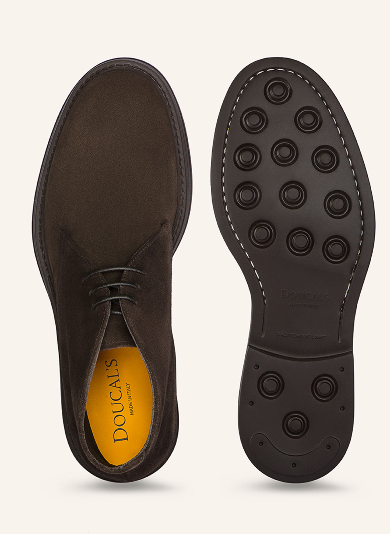 DOUCAL'S Stiefeletten BRUGE XL: DUNKELBRAUN / BRAUN