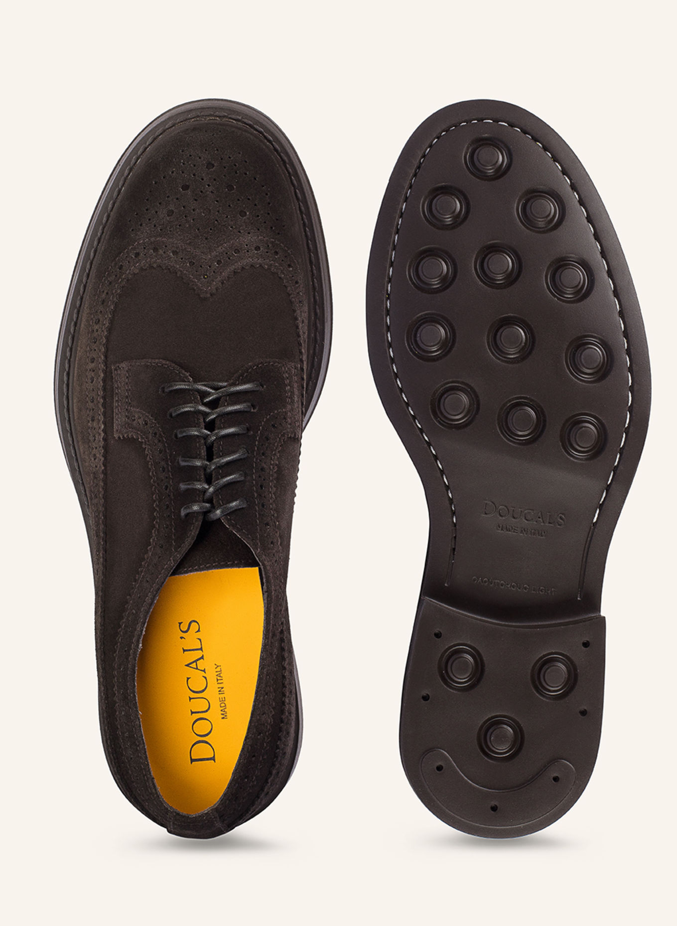 DOUCAL'S Schnürschuhe BRUGE XL: BRAUN