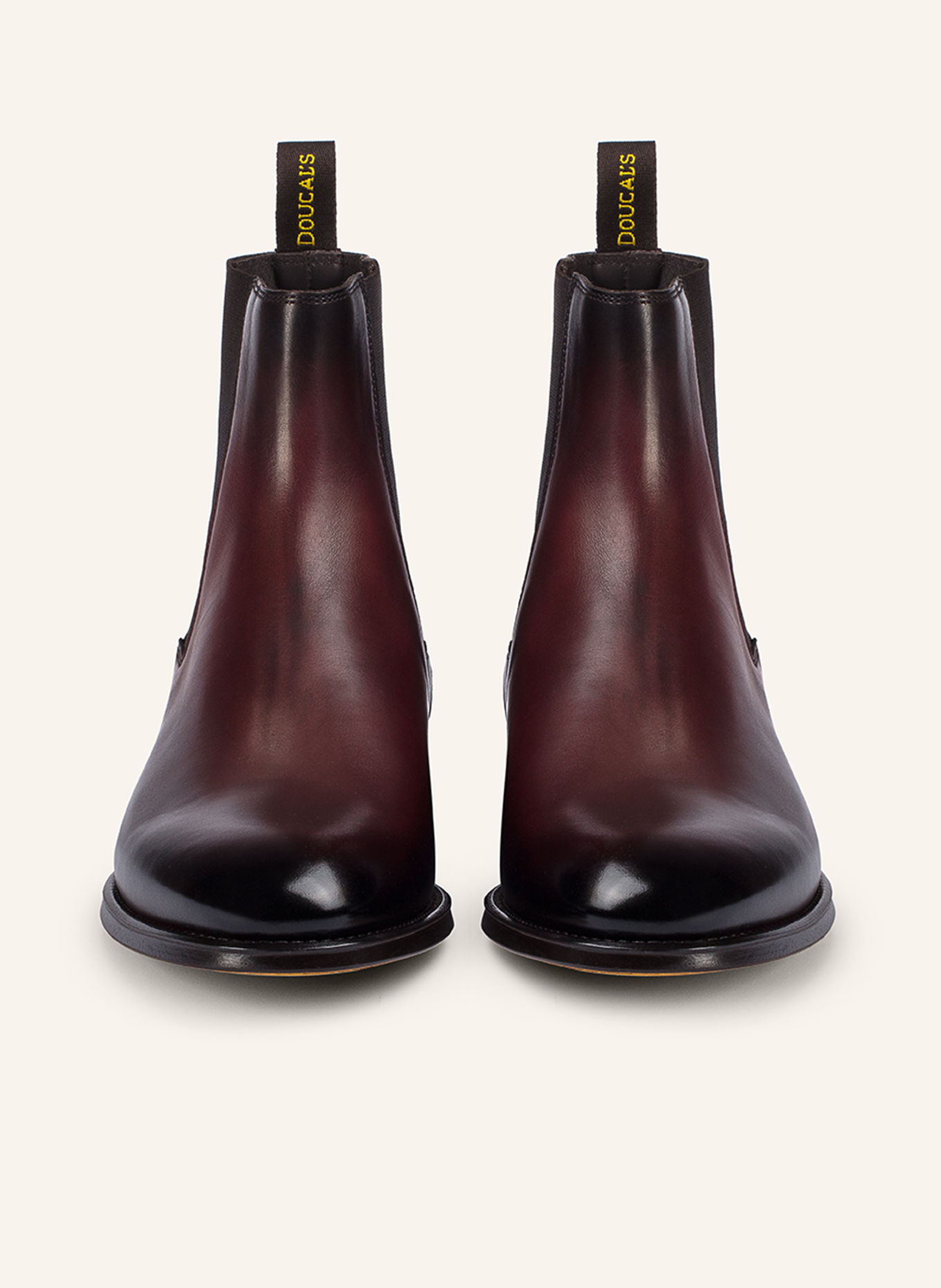 DOUCAL'S Stiefeletten ORVIETO: DUNKELROT / ROT / COGNAC