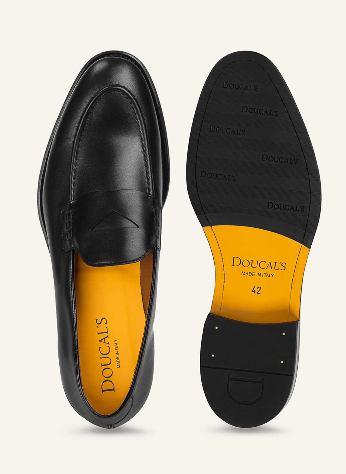 DOUCAL'S Mokassins ORVIETO: SCHWARZ