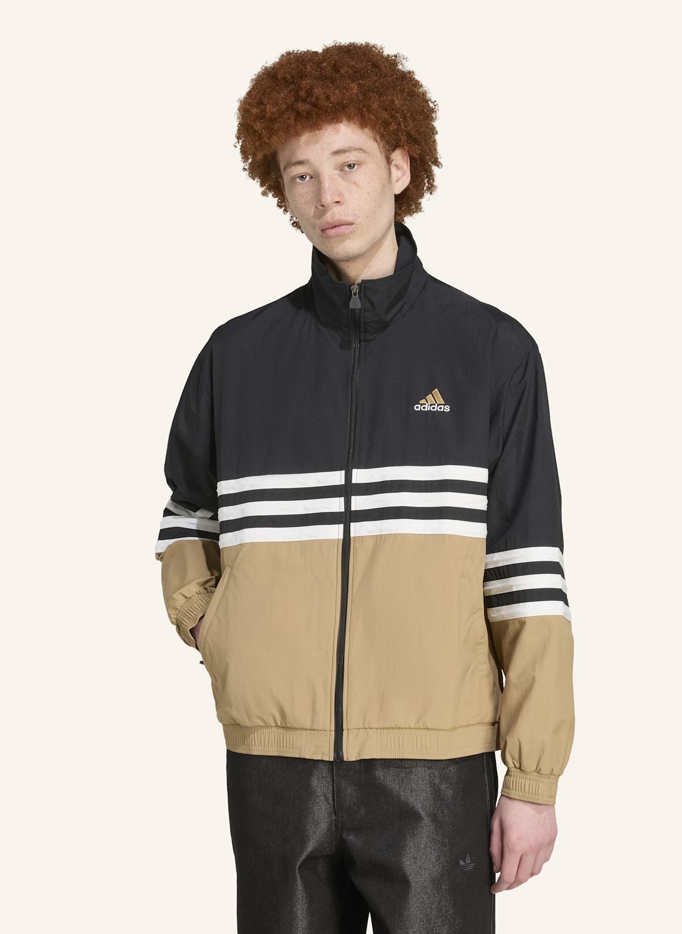 adidas Originals ARCHIVE TRAININGSJACKE: SCHWARZ/ BRAUN