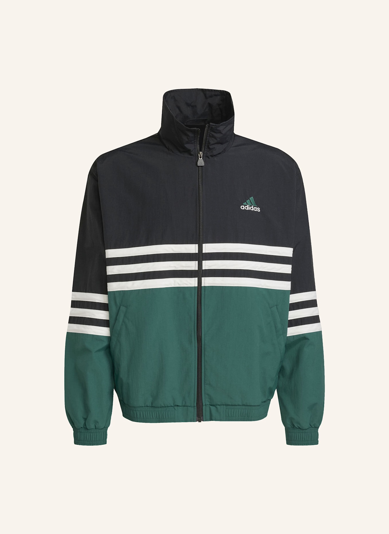 adidas Originals ARCHIVE TRAININGSJACKE: SCHWARZ/ GRÜN