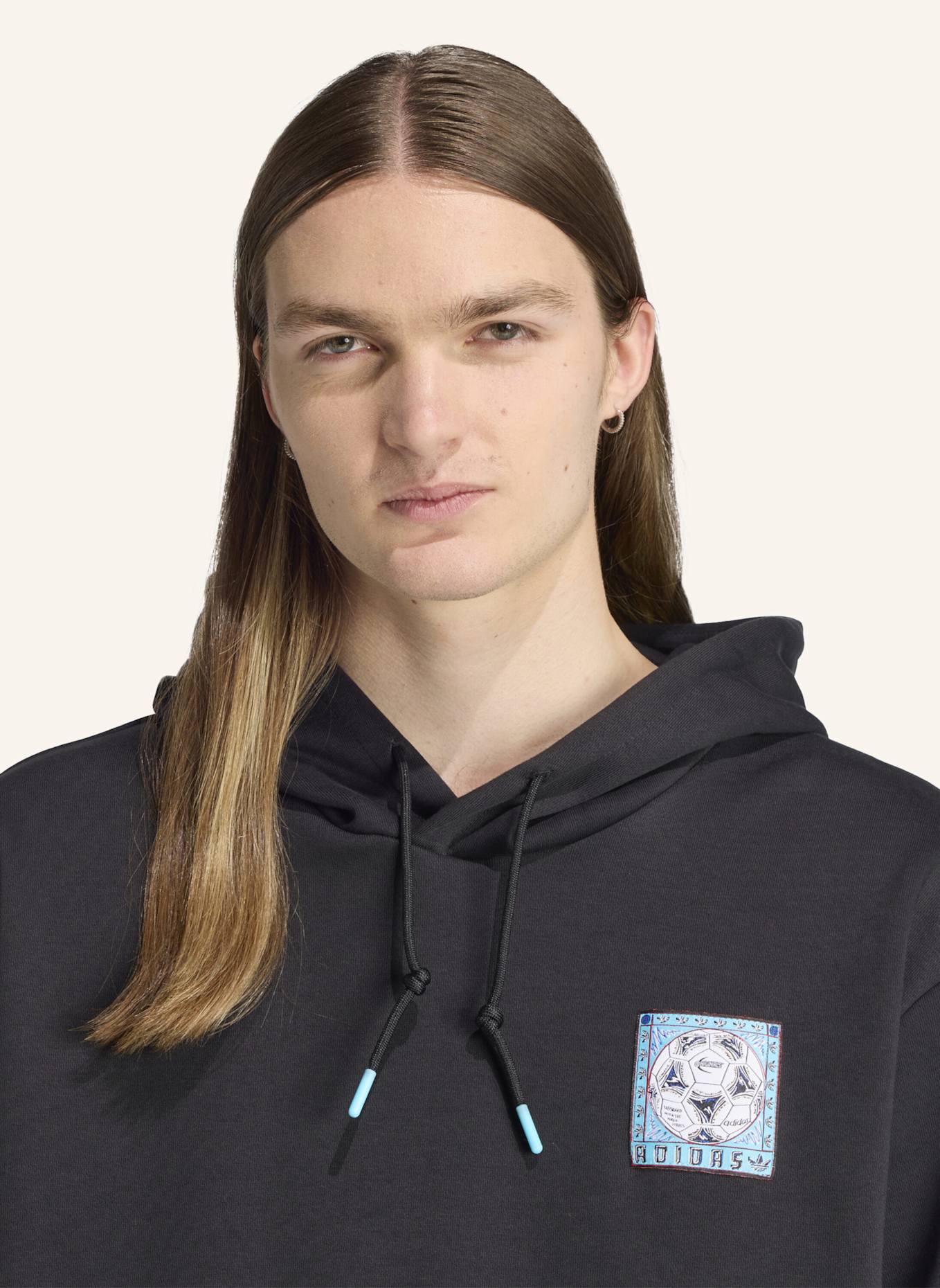 adidas Originals GRAPHIC HOODIE: SCHWARZ