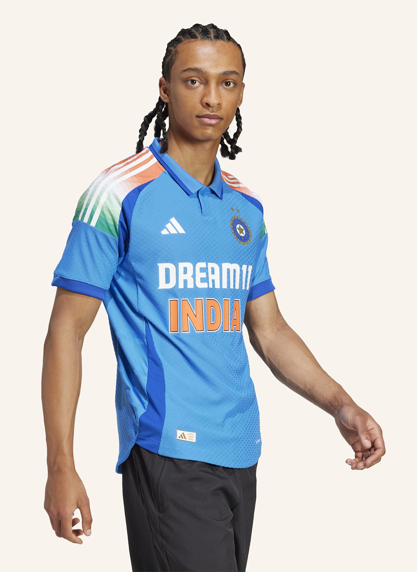 adidas INDIEN CRICKET ONE DAY INTERNATIONAL TRIKOT: BLAU