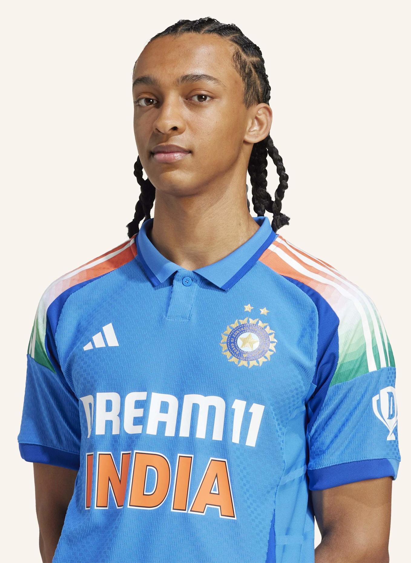 adidas INDIEN CRICKET ONE DAY INTERNATIONAL TRIKOT: BLAU