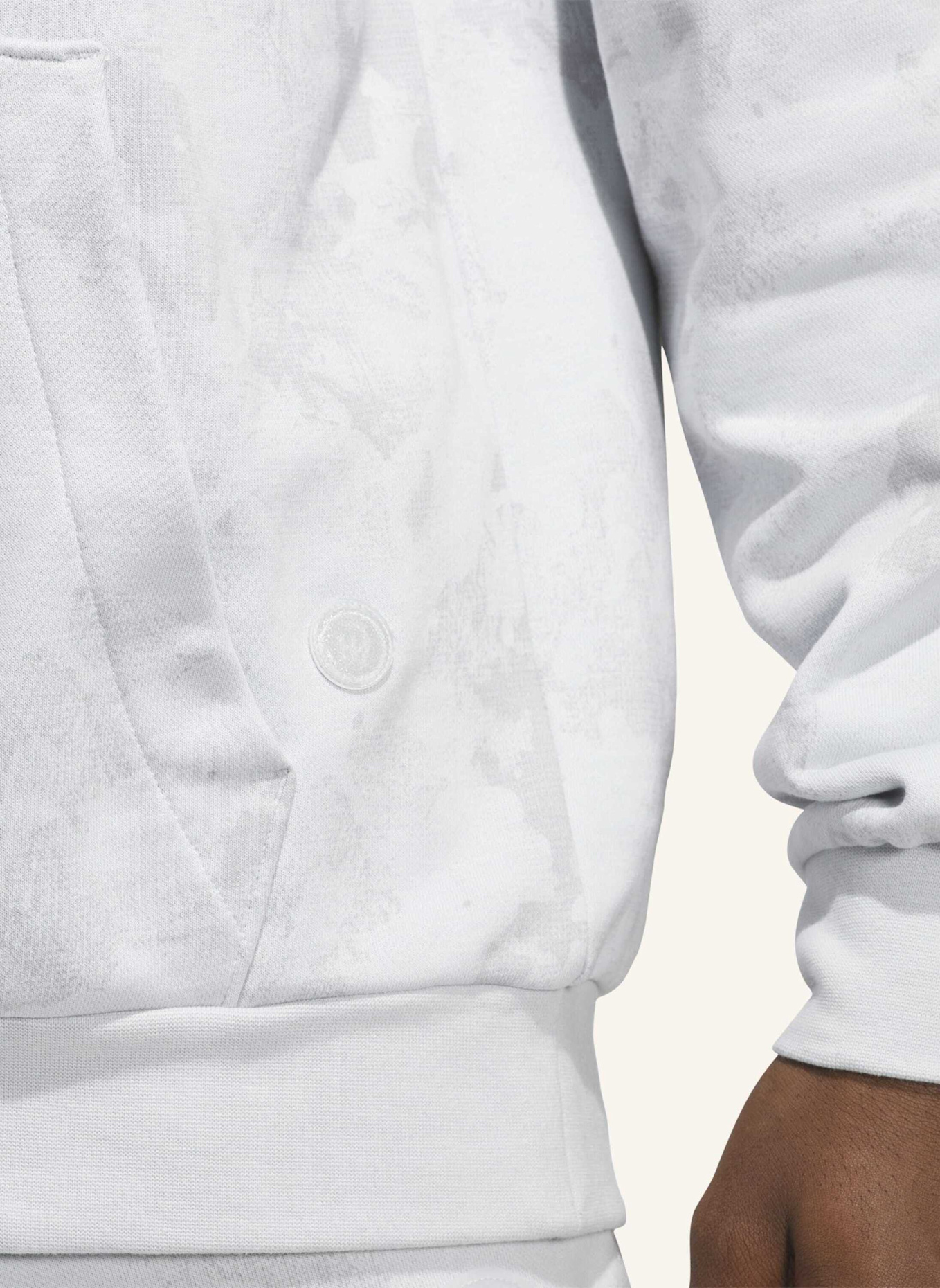 adidas MAHOMES ICED TIME FRENCH TERRY KAPUZENJACKE: GRAU