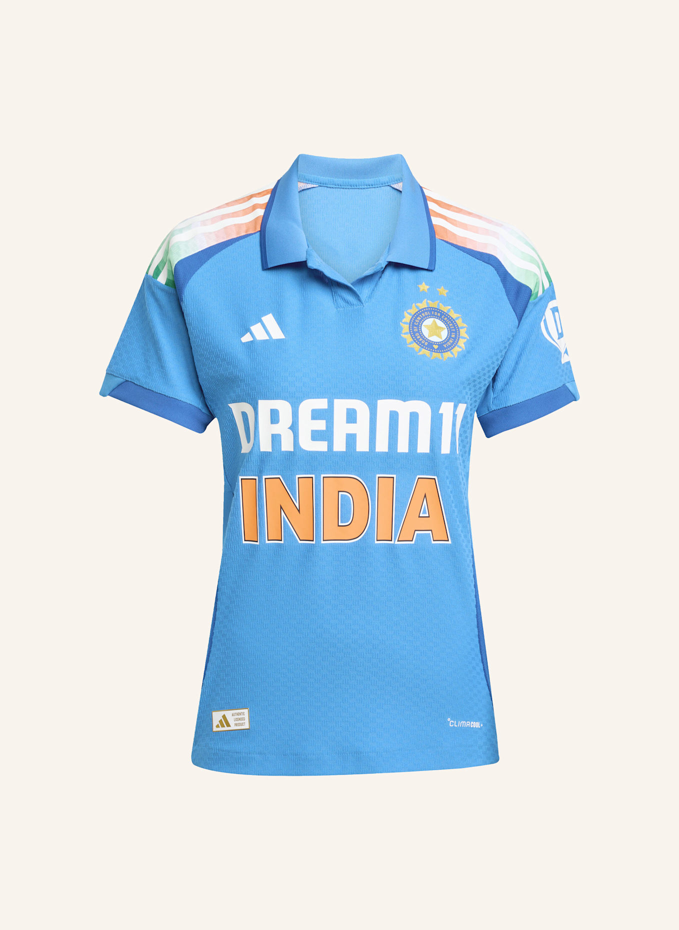 adidas INDIEN CRICKET ONE DAY INTERNATIONAL TRIKOT: BLAU