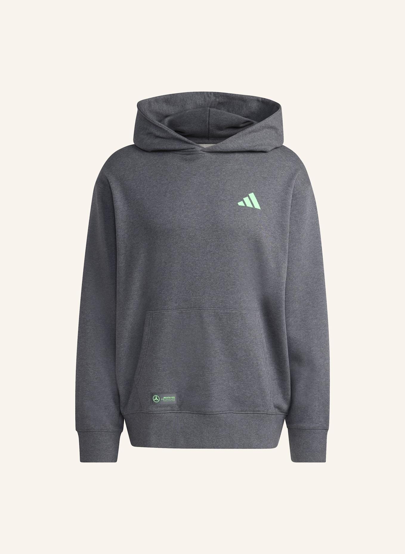 adidas MERCEDES - AMG PETRONAS FORMULA ONE TEAM PREMIUM SWEAT HOODIE: GRAU