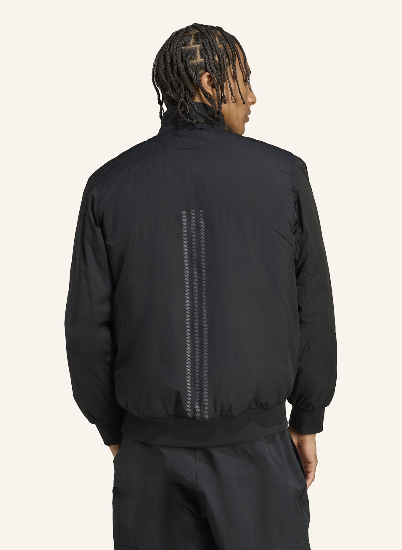 adidas Originals OVERSIZED NYLON BOMBERJACKE: SCHWARZ