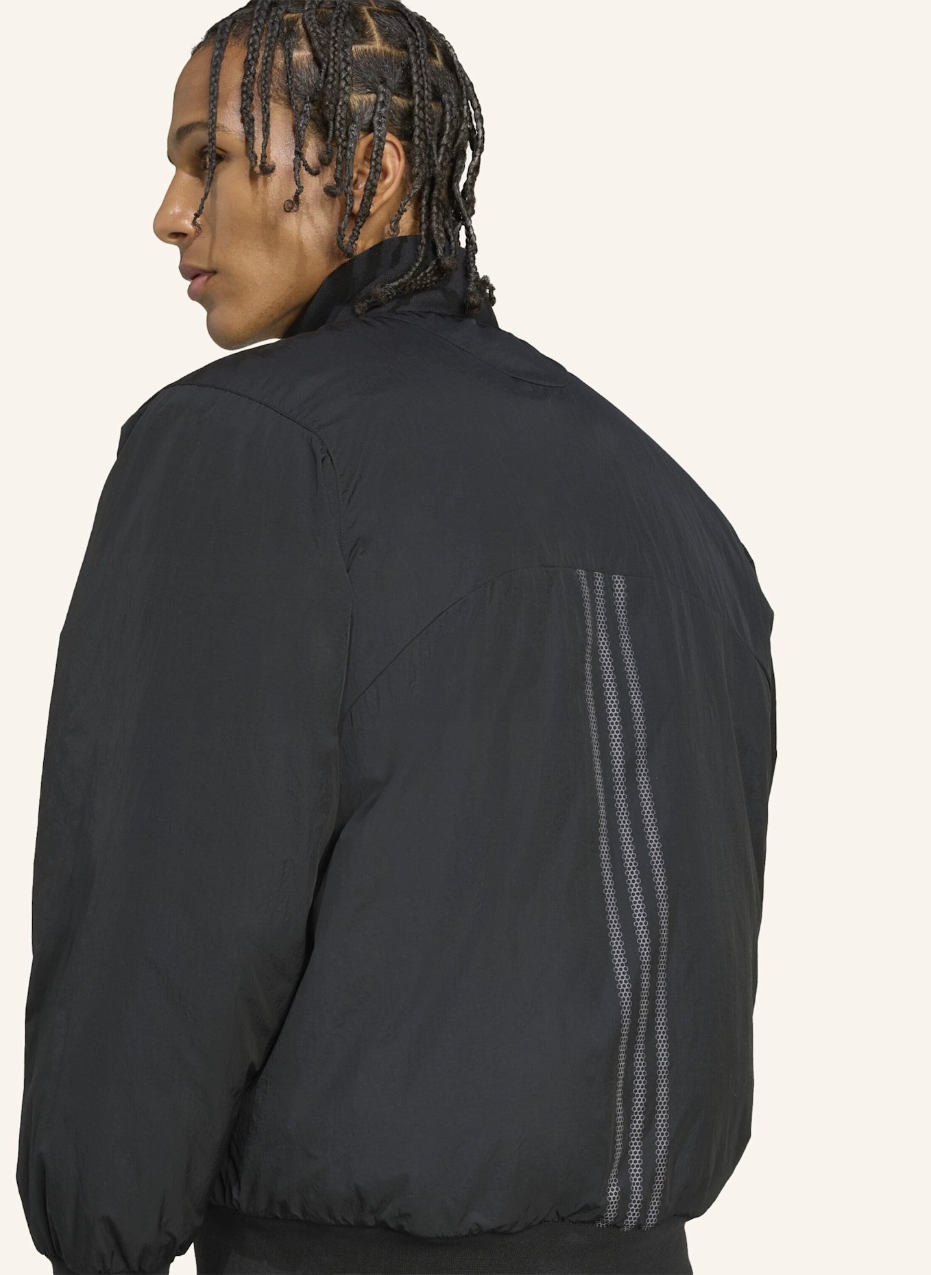 adidas Originals OVERSIZED NYLON BOMBERJACKE: SCHWARZ