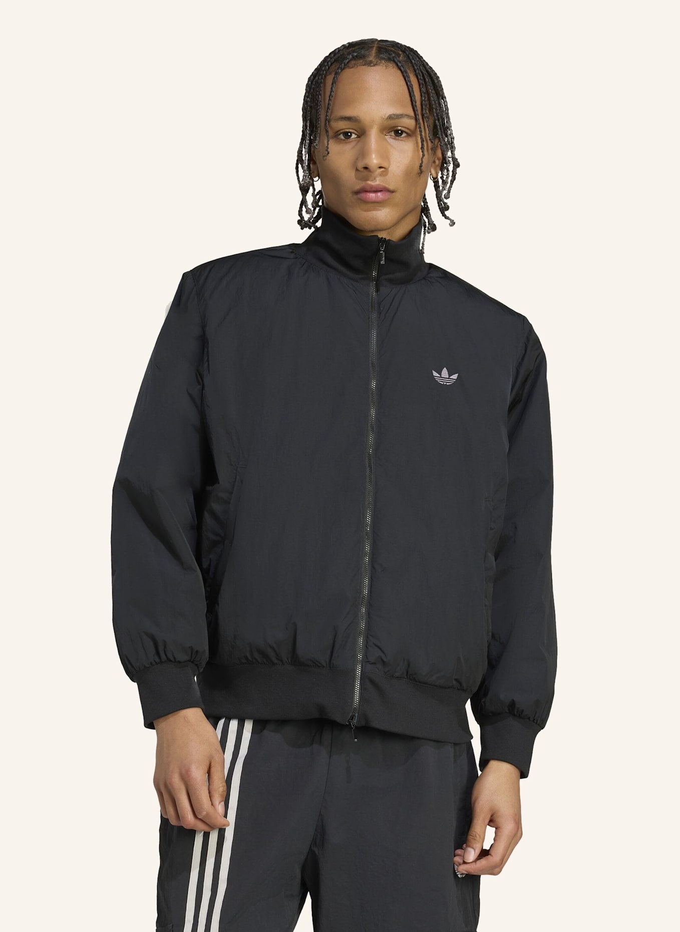adidas Originals OVERSIZED NYLON BOMBERJACKE: SCHWARZ