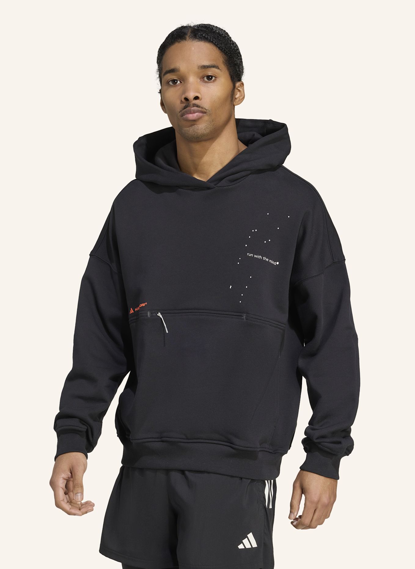 adidas ADI365 H.KOUMORI RUNNING HOODIE (GENDERNEUTRAL): SCHWARZ