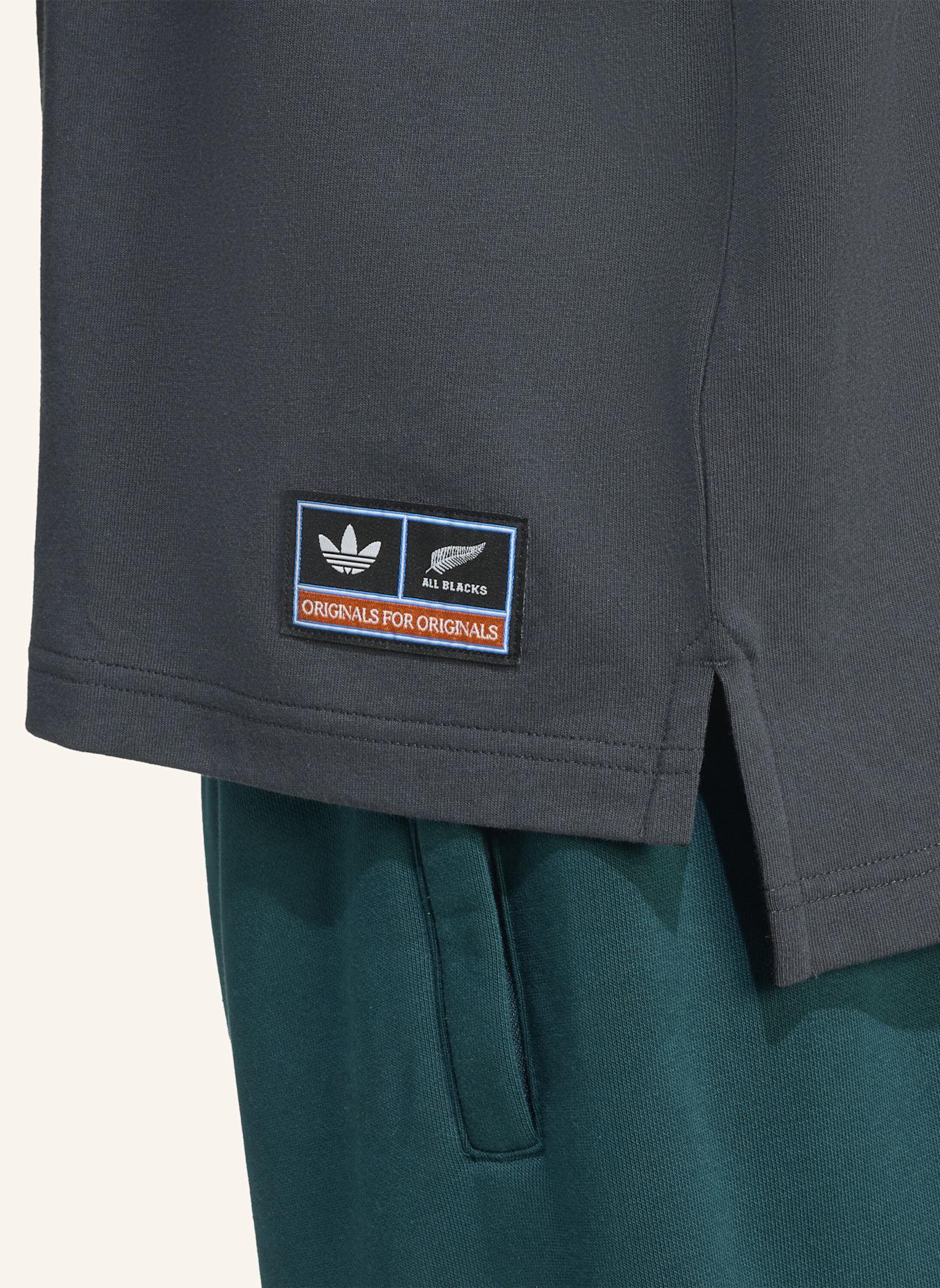 adidas Originals ADIDAS ORIGINALS & ALL BLACKS LOOSE GRAPHIC SS T-SHIRT: GRAU