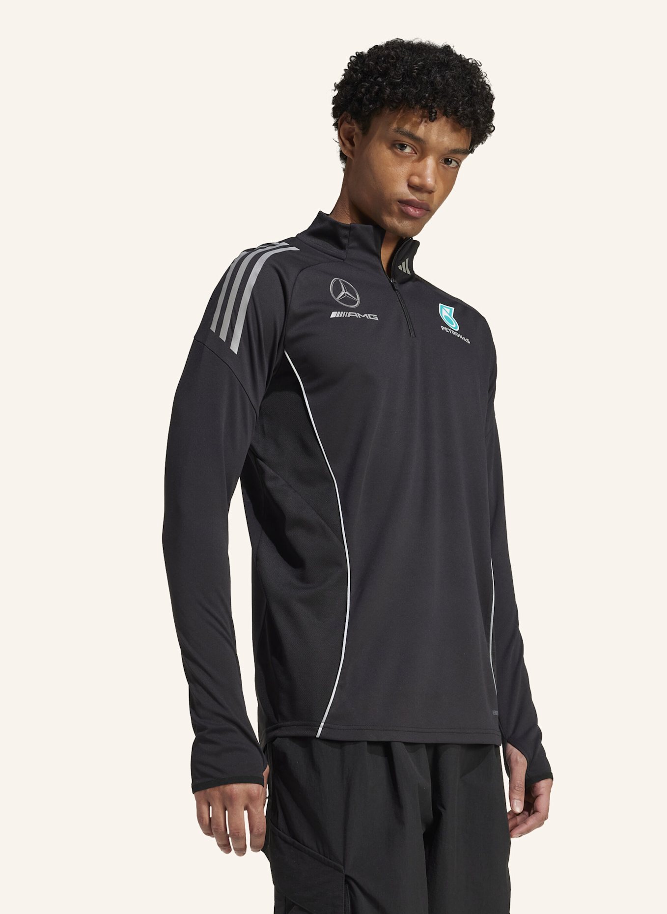 adidas MERCEDES - AMG PETRONAS FORMULA ONE TEAM MECHANICS OBERTEIL: SCHWARZ/ SILBER