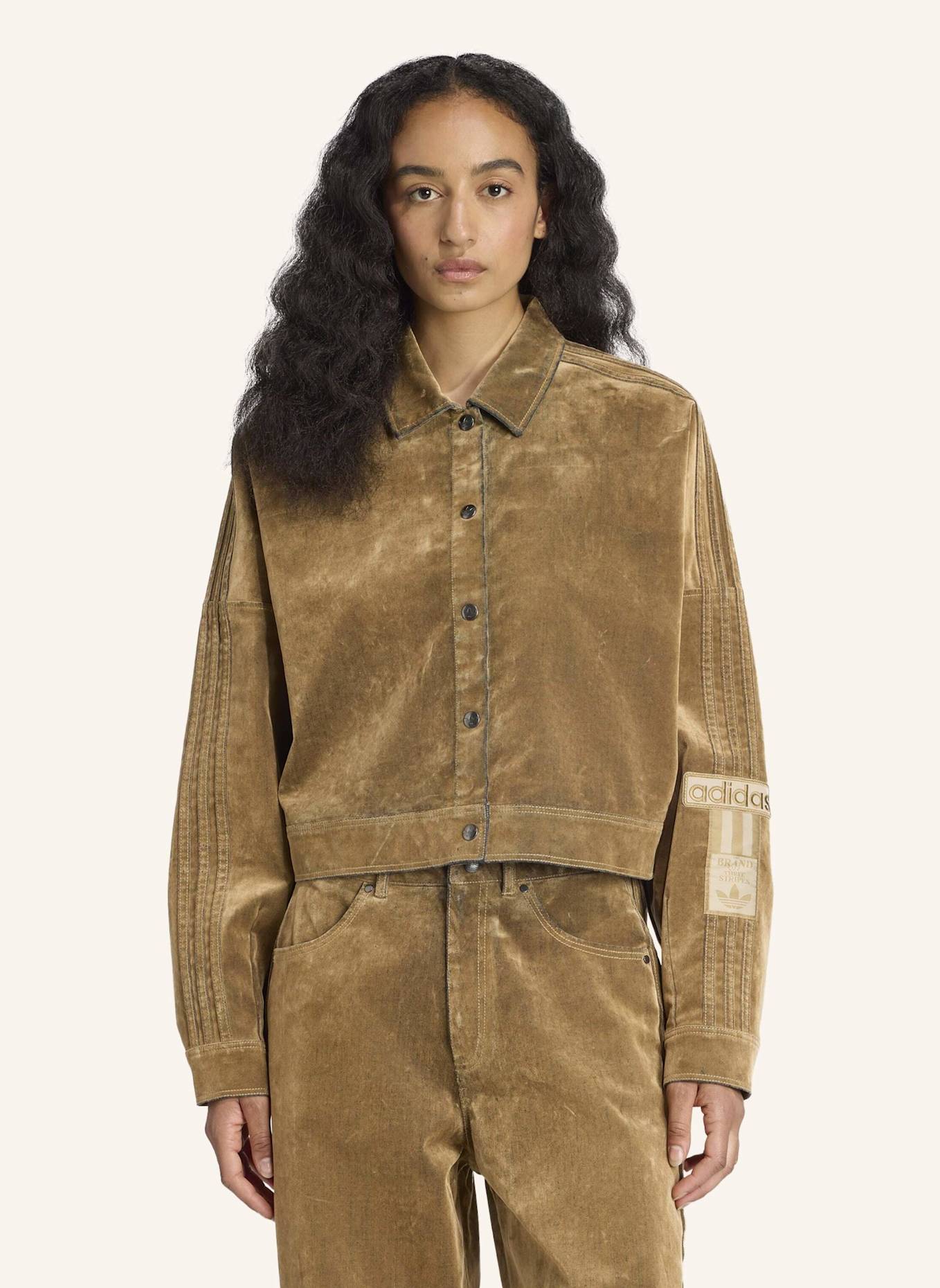 adidas Originals ADIBREAK ANGERAUTER TWILL JACKE: BRAUN