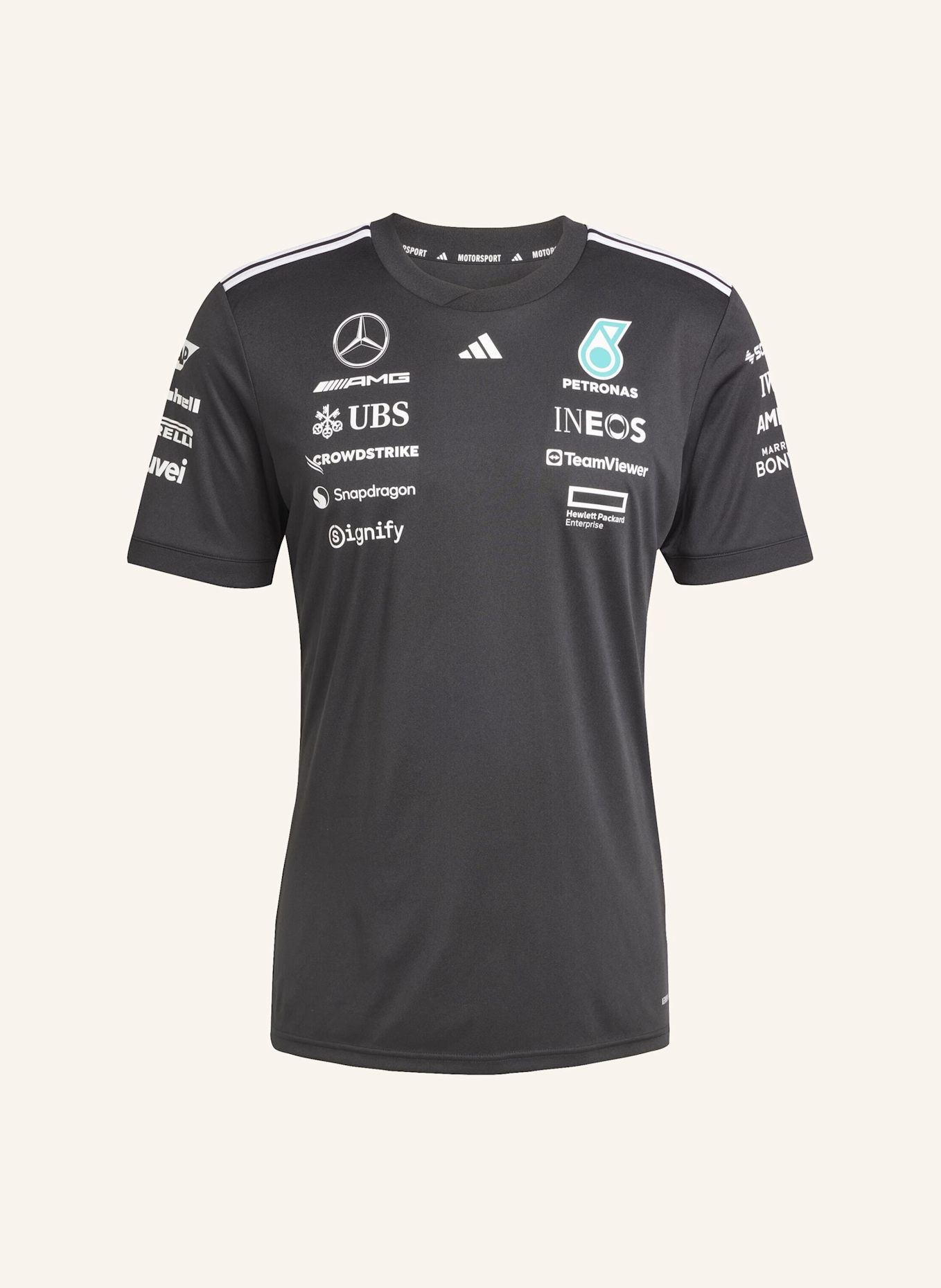 adidas MERCEDES - AMG PETRONAS FORMULA ONE TEAM DRIVER TRIKOT: SCHWARZ/ WEISS