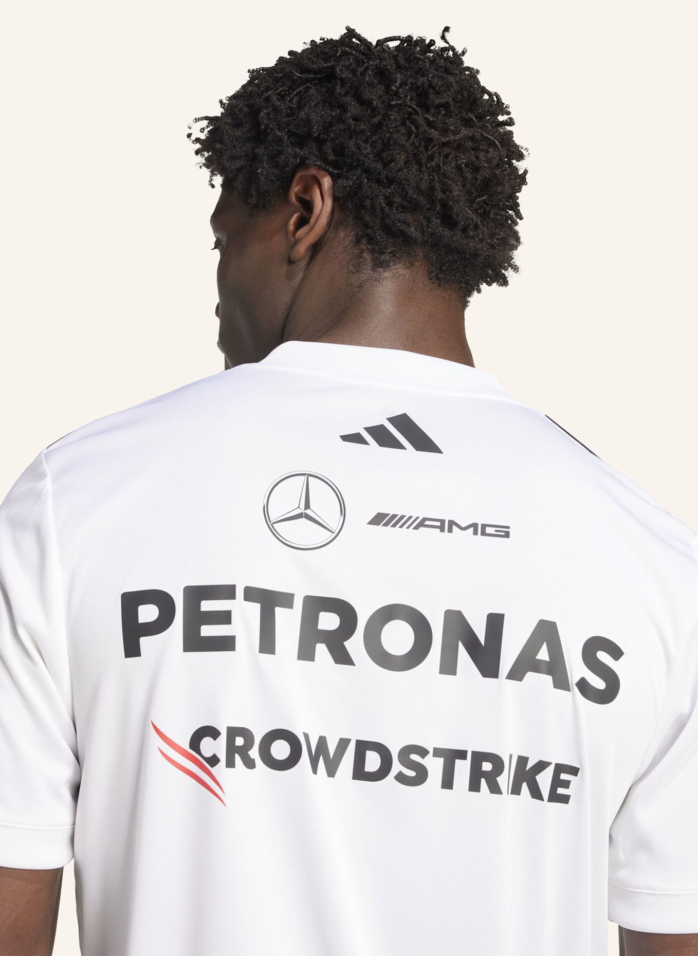 adidas MERCEDES - AMG PETRONAS FORMULA ONE TEAM WHITE DRIVER TRIKOT: WEISS/ SCHWARZ