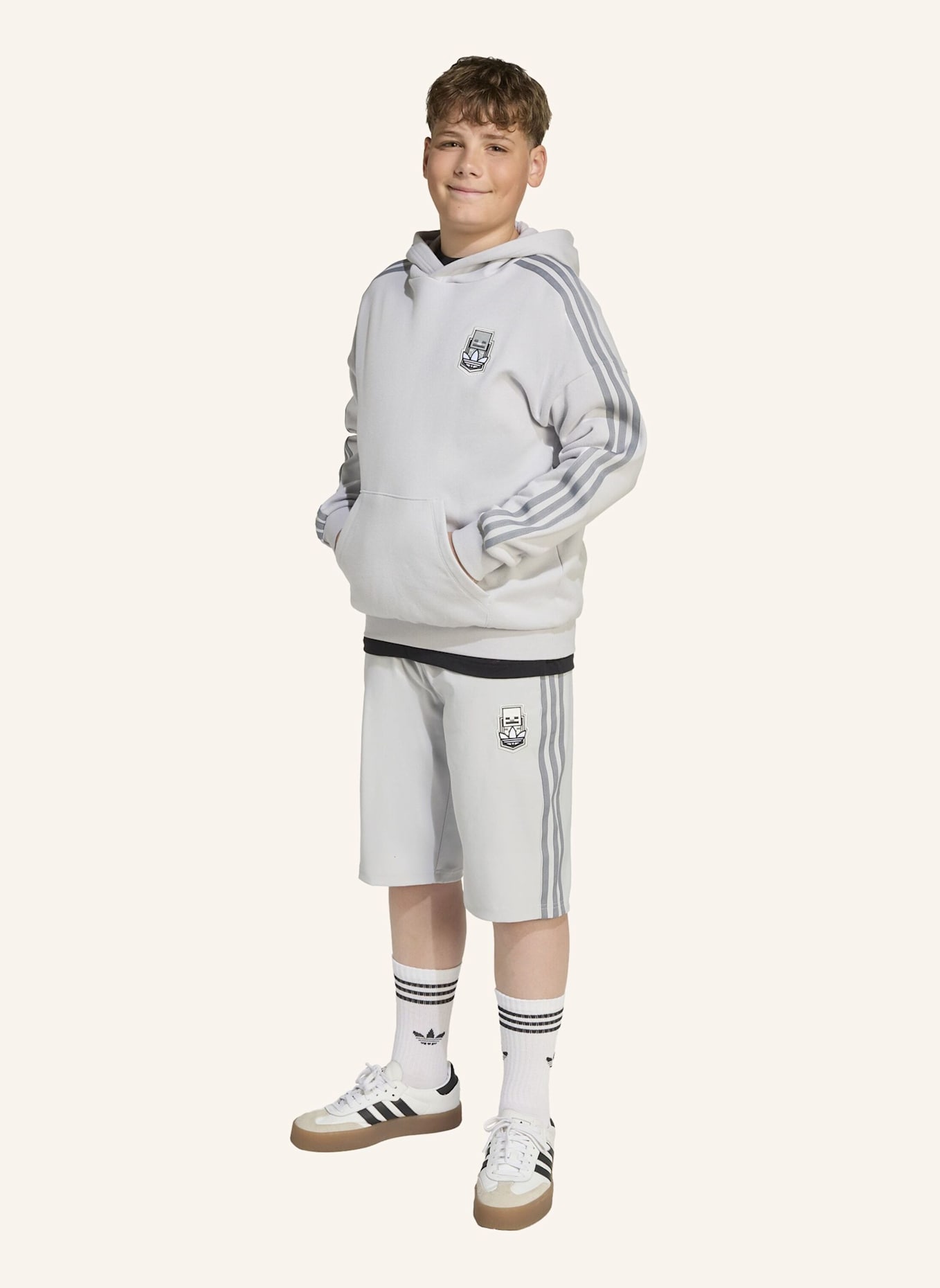 adidas Originals ADIDAS X MINECRAFT KIDS HOODIE: GRÜN