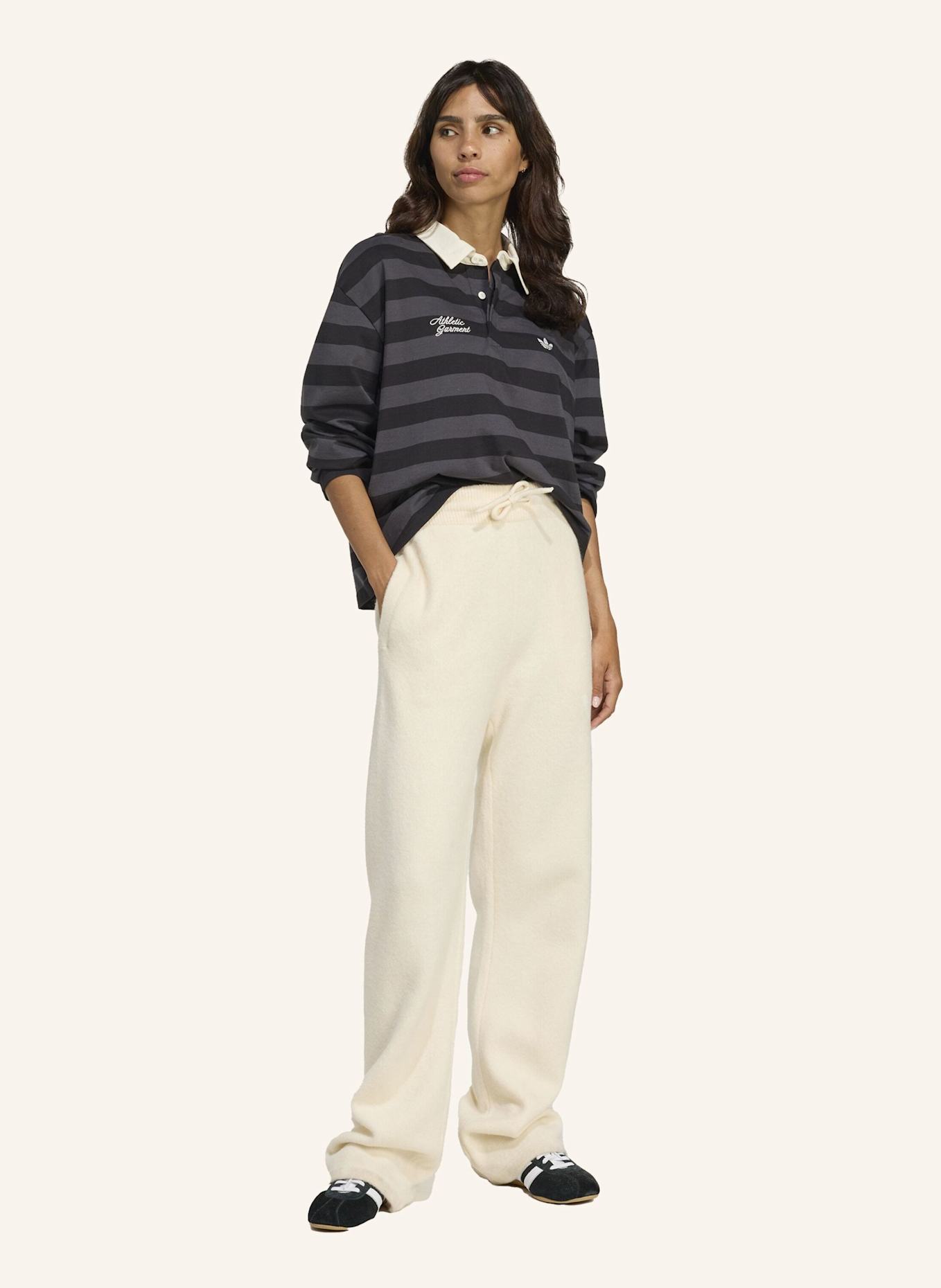 adidas Originals Strickhose im Jogging-Stil: WEISS