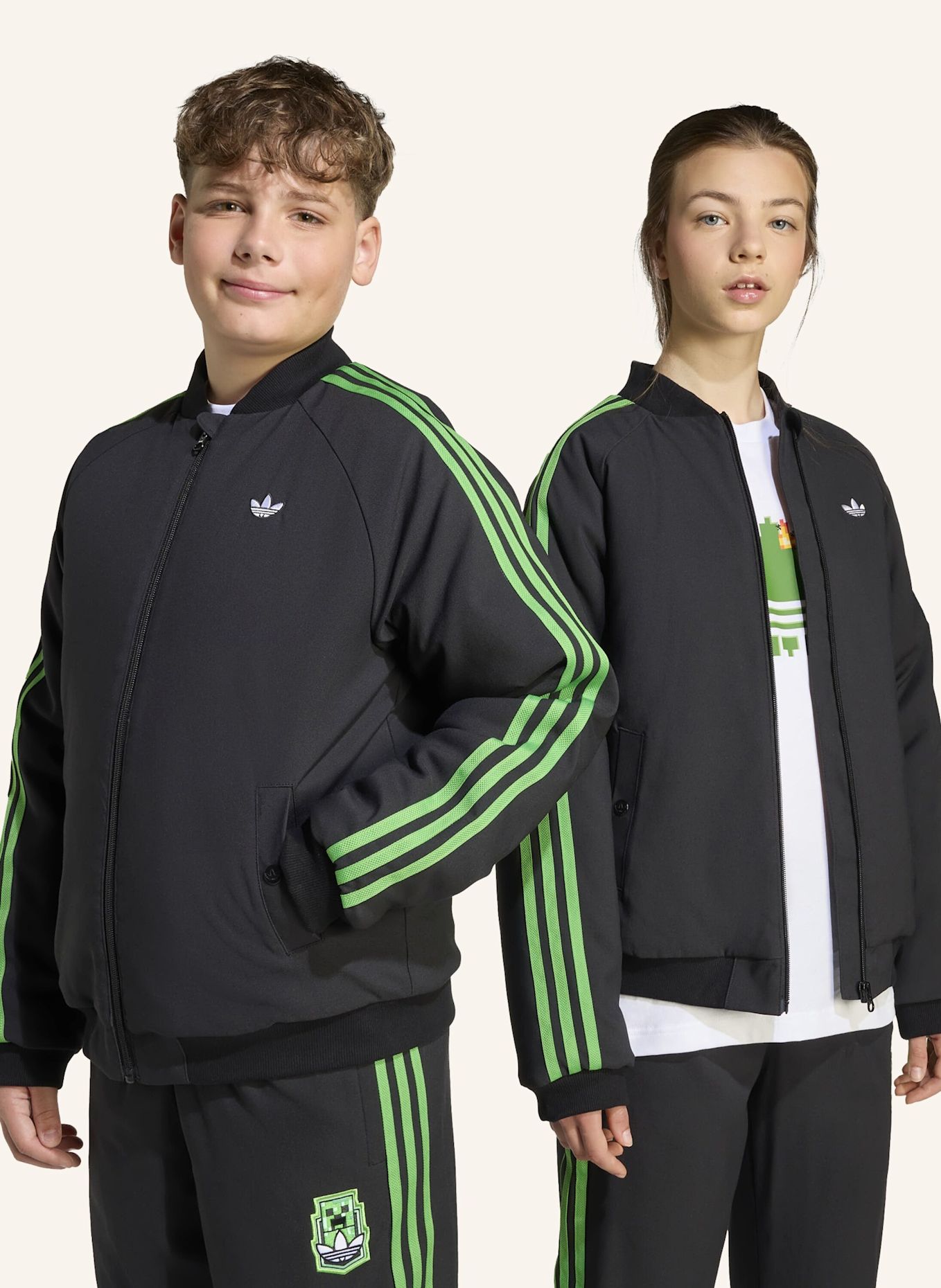 adidas Originals ADIDAS X MINECRAFT KIDS JACKE: SCHWARZ