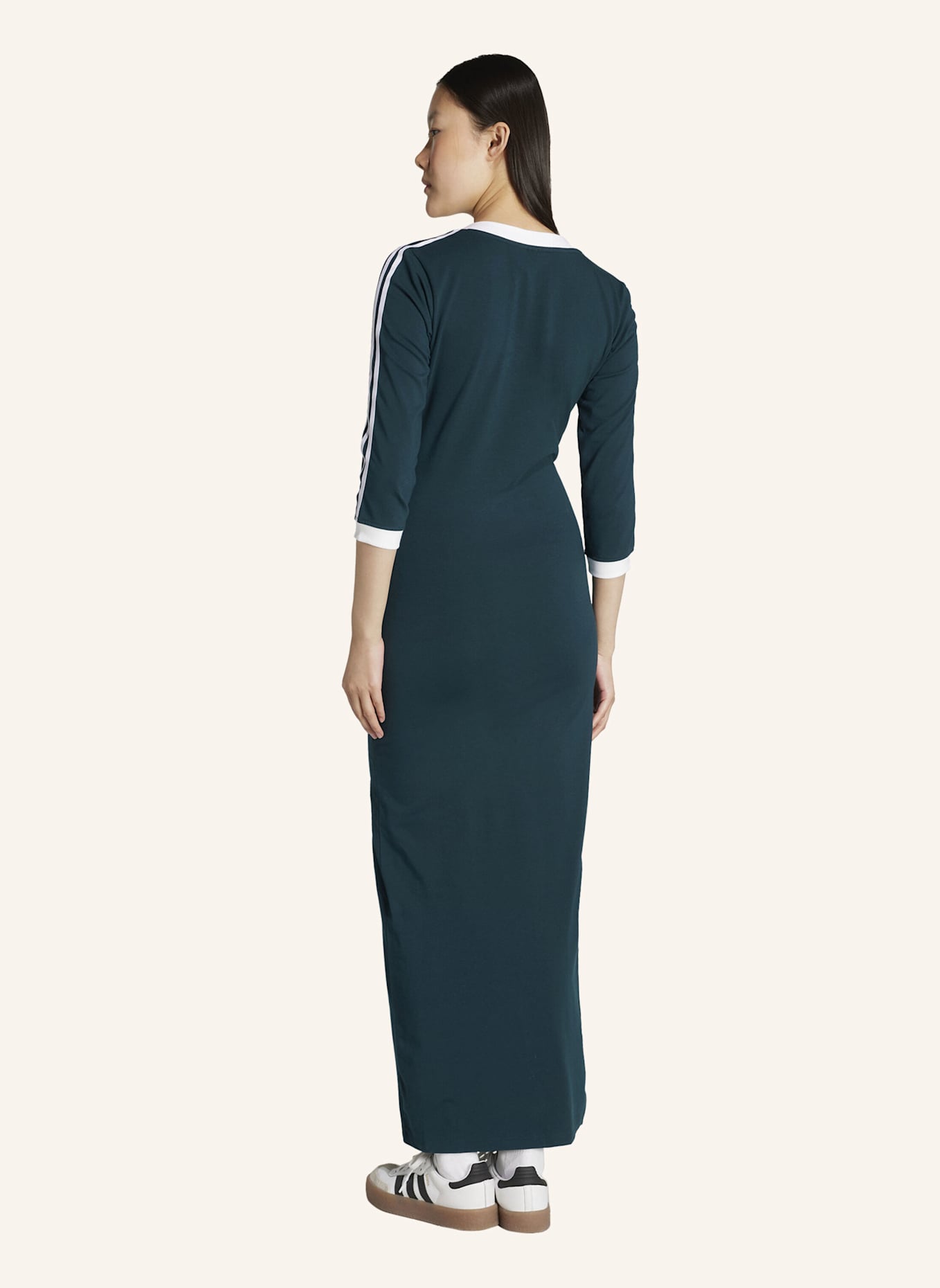 adidas Originals Jerseykleid mit 3/4-Arm: GRÜN/ WEISS