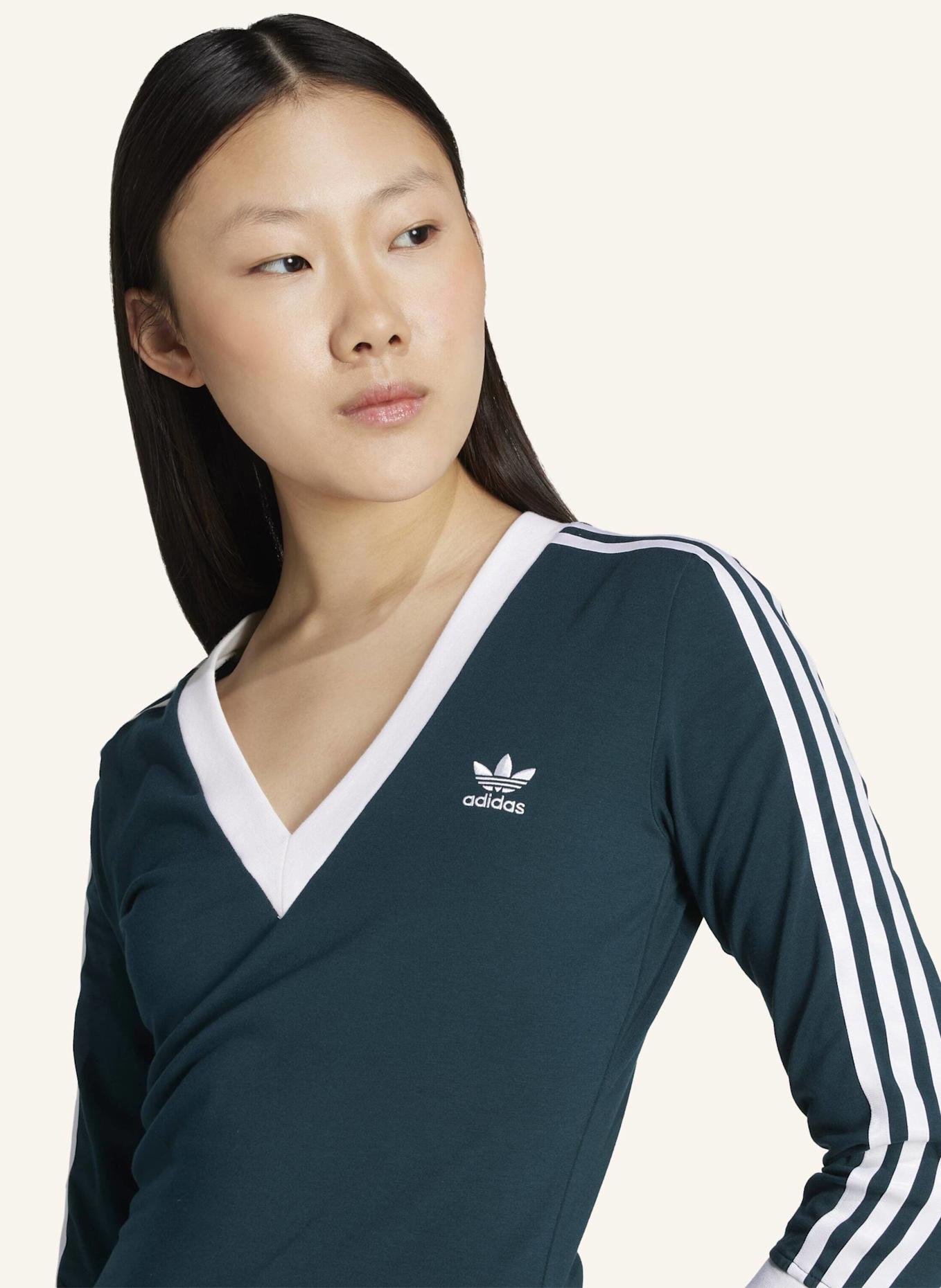 adidas Originals Jerseykleid mit 3/4-Arm: GRÜN/ WEISS