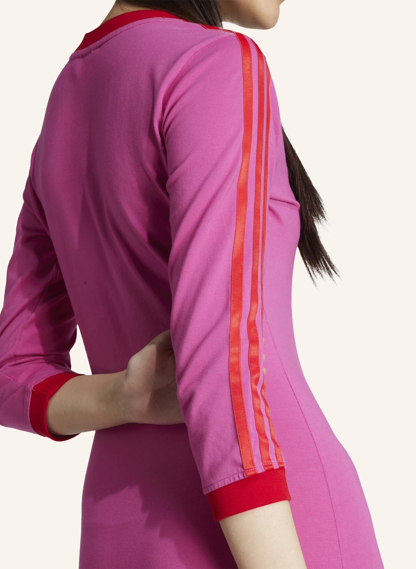 adidas Originals Jerseykleid mit 3/4-Arm: ROSA/ ROT