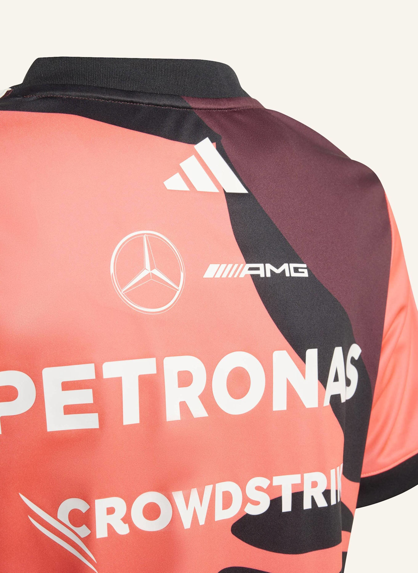 adidas MERCEDES - AMG PETRONAS FORMULA ONE TEAM KIDS SUMMER PACK DRIVER TRIKOT REPLICA: ROT/ WEISS