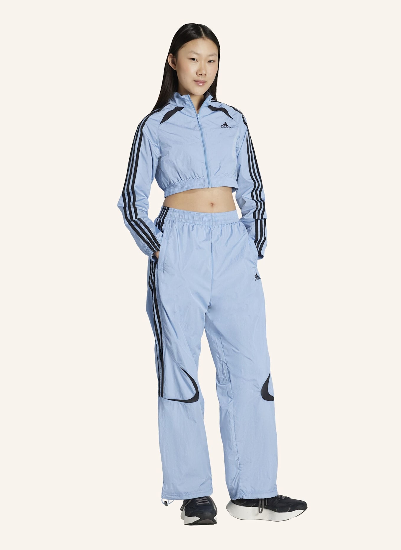 adidas Originals TEAMGEIST ADICOLOR TRAININGSHOSE, OVERSIZED: BLAU